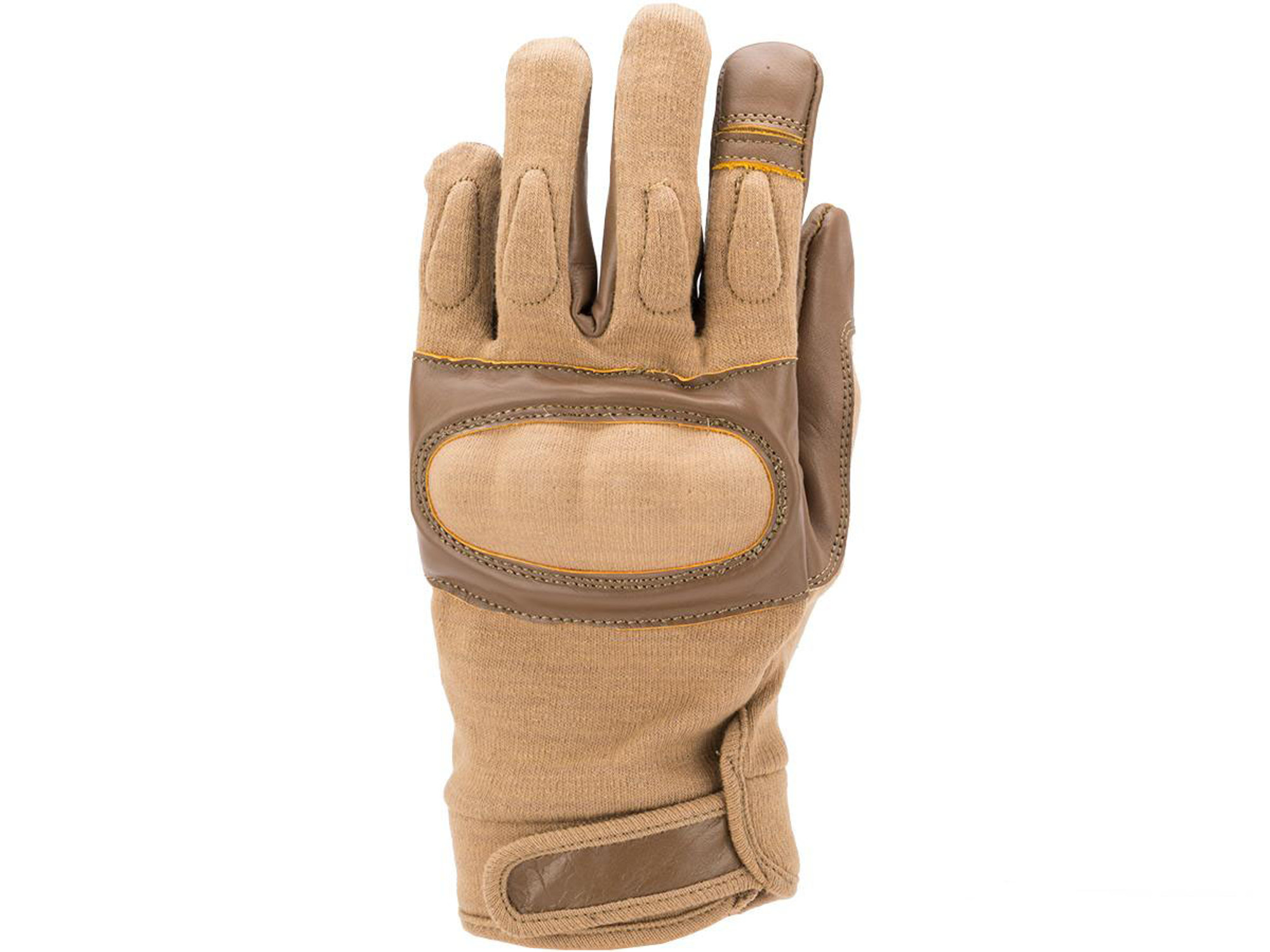 Nomex Hard Shell Knuckle Tactical Gloves (Color: Tan / Large)