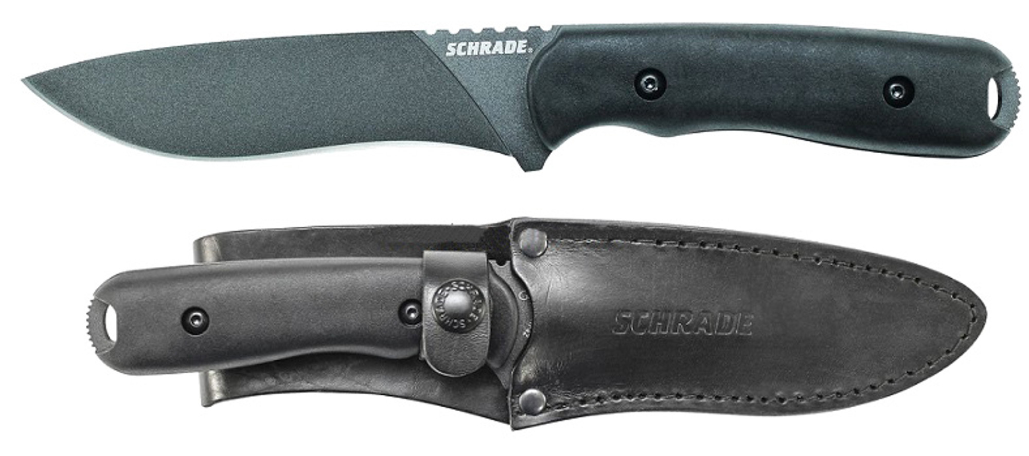 Schrade F42 Frontier Fixed Blade w/ Leather Sheath
