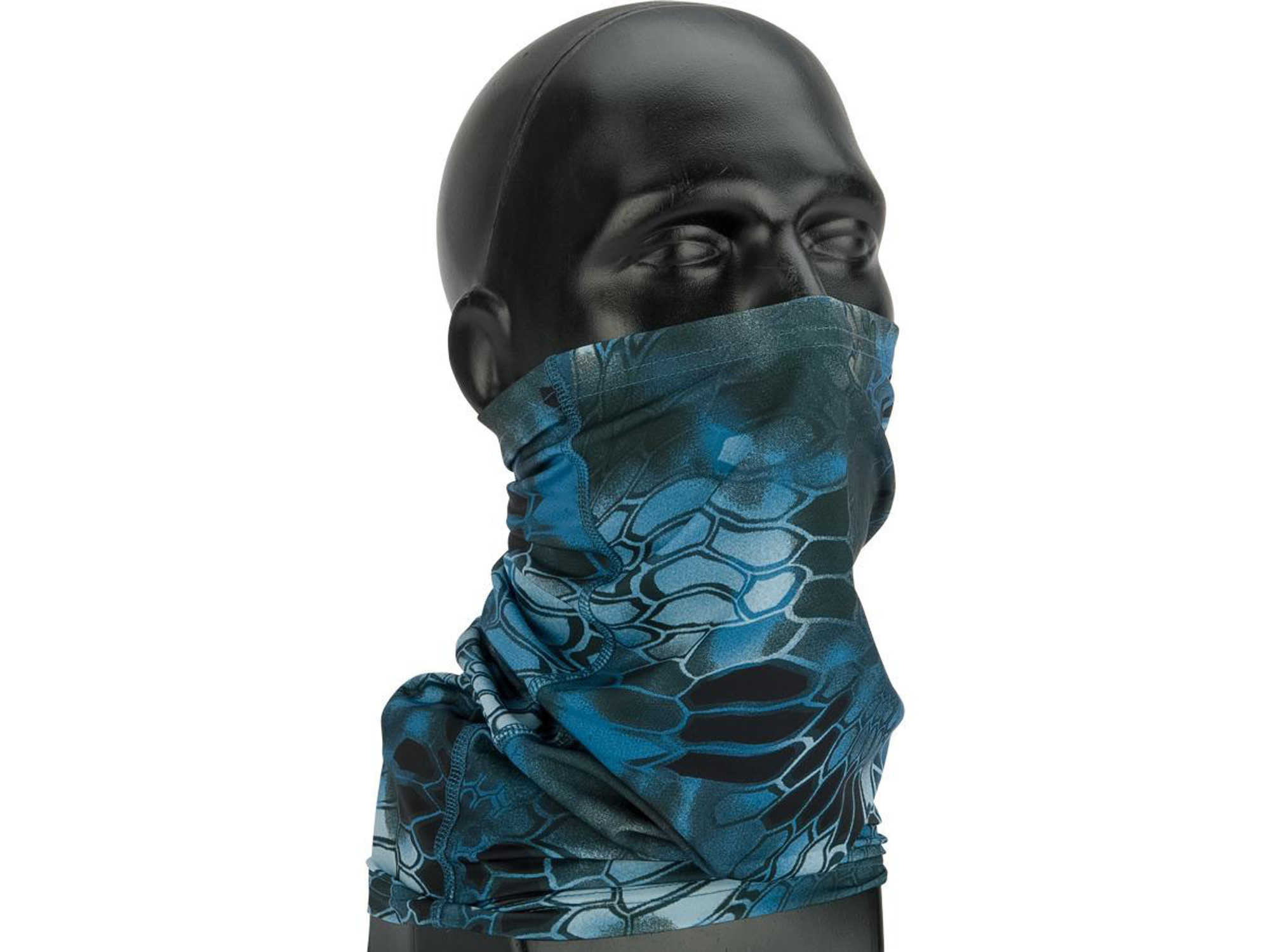 Adjustable Face Mask with Elastic Strap (Color: Sea Snake Boa)