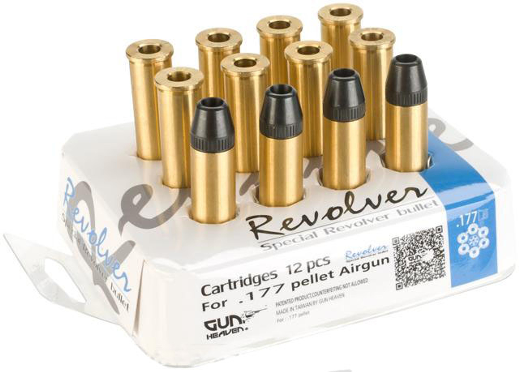 Gun Heaven Full Metal Brass Shells for WinGun / Dan Wesson 4.5mm