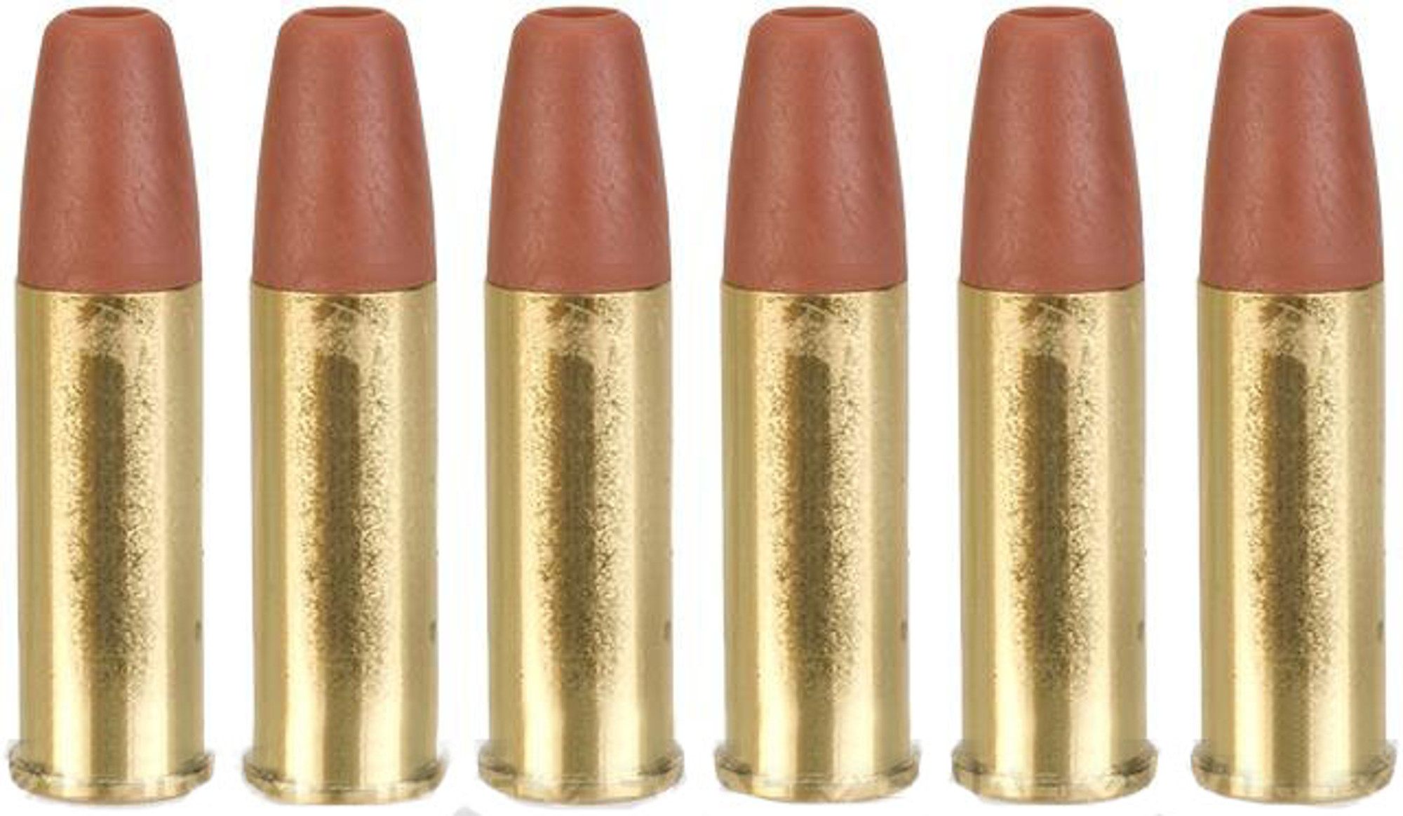 Spare Brass Shells for Gletcher CLT Series and Colt Python Series 4.5mm .177 Co2 Airgun Revolvers - Set of 6