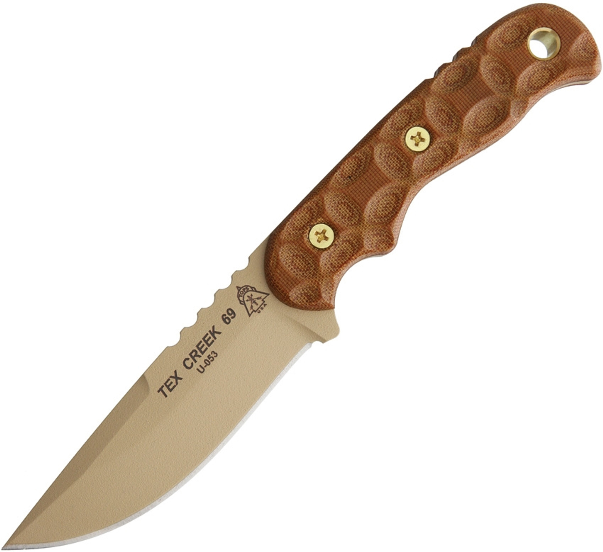 Tex Creek 69 Tan Blade/Handle