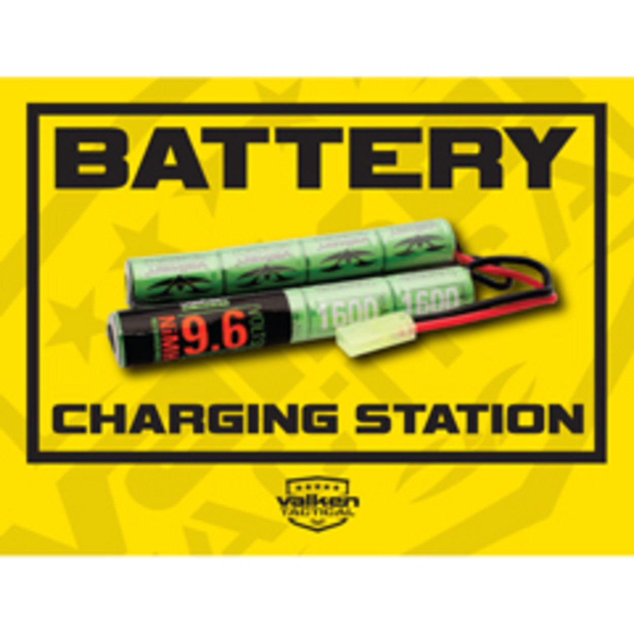 Valken Airsoft Field Sign - Battery Charging Station