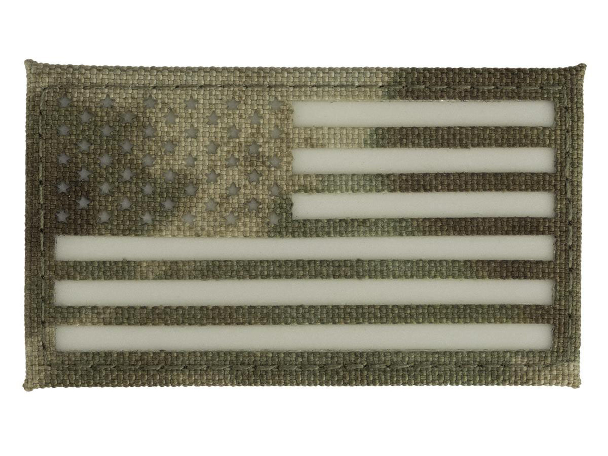 Glow-in-the-Dark American Flag Patch (Color: Camo)
