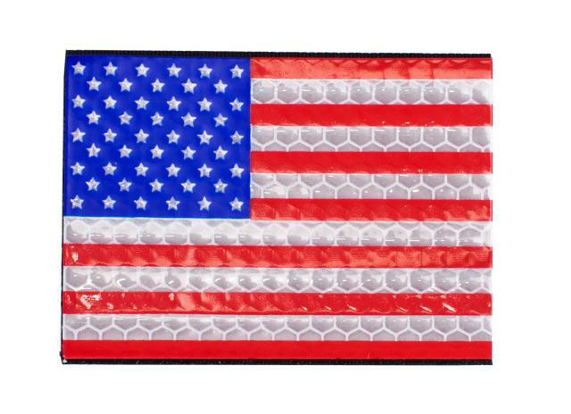 Reflective US Flag Patch - Full Color / Regular