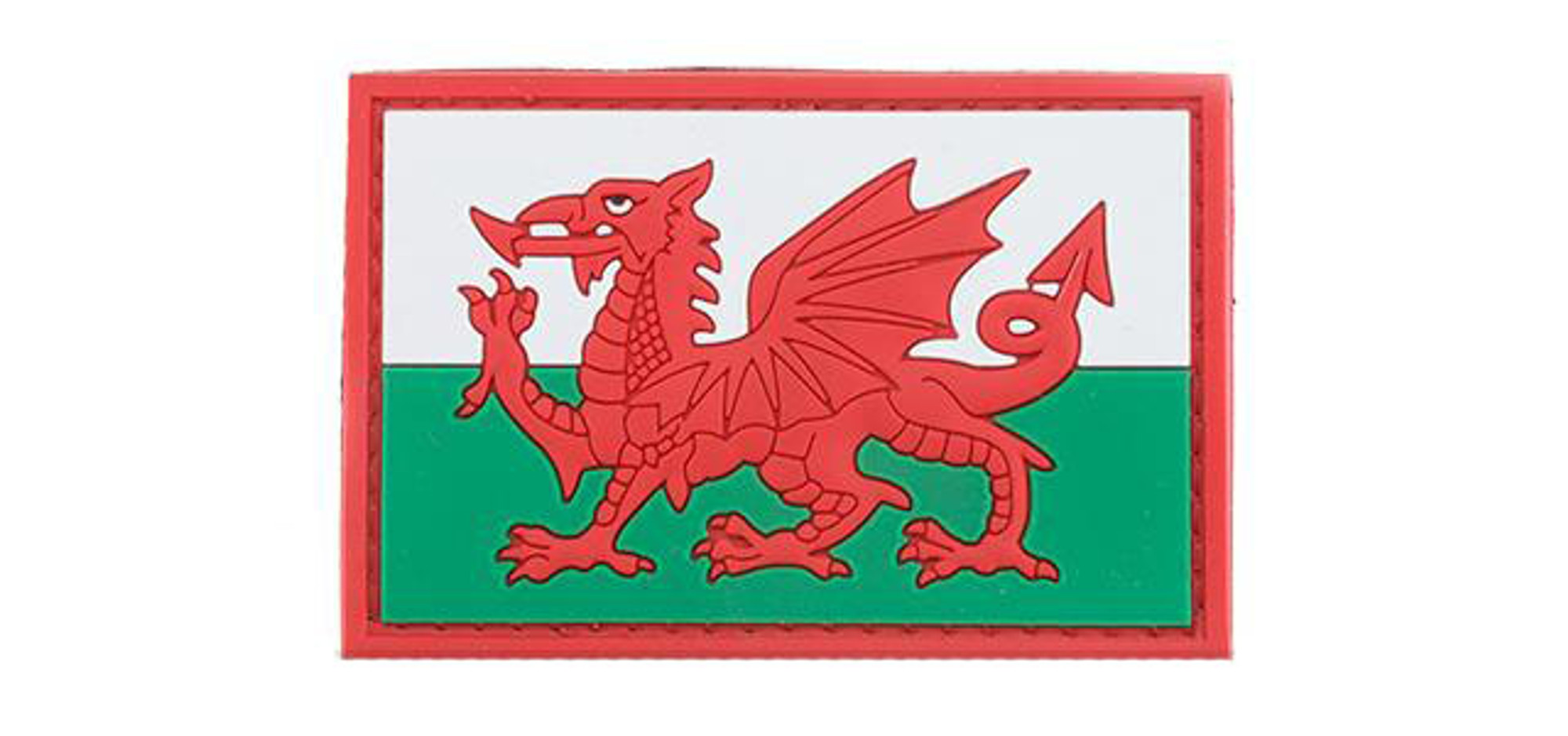 Welsh Flag Hook and Loop PVC Patch