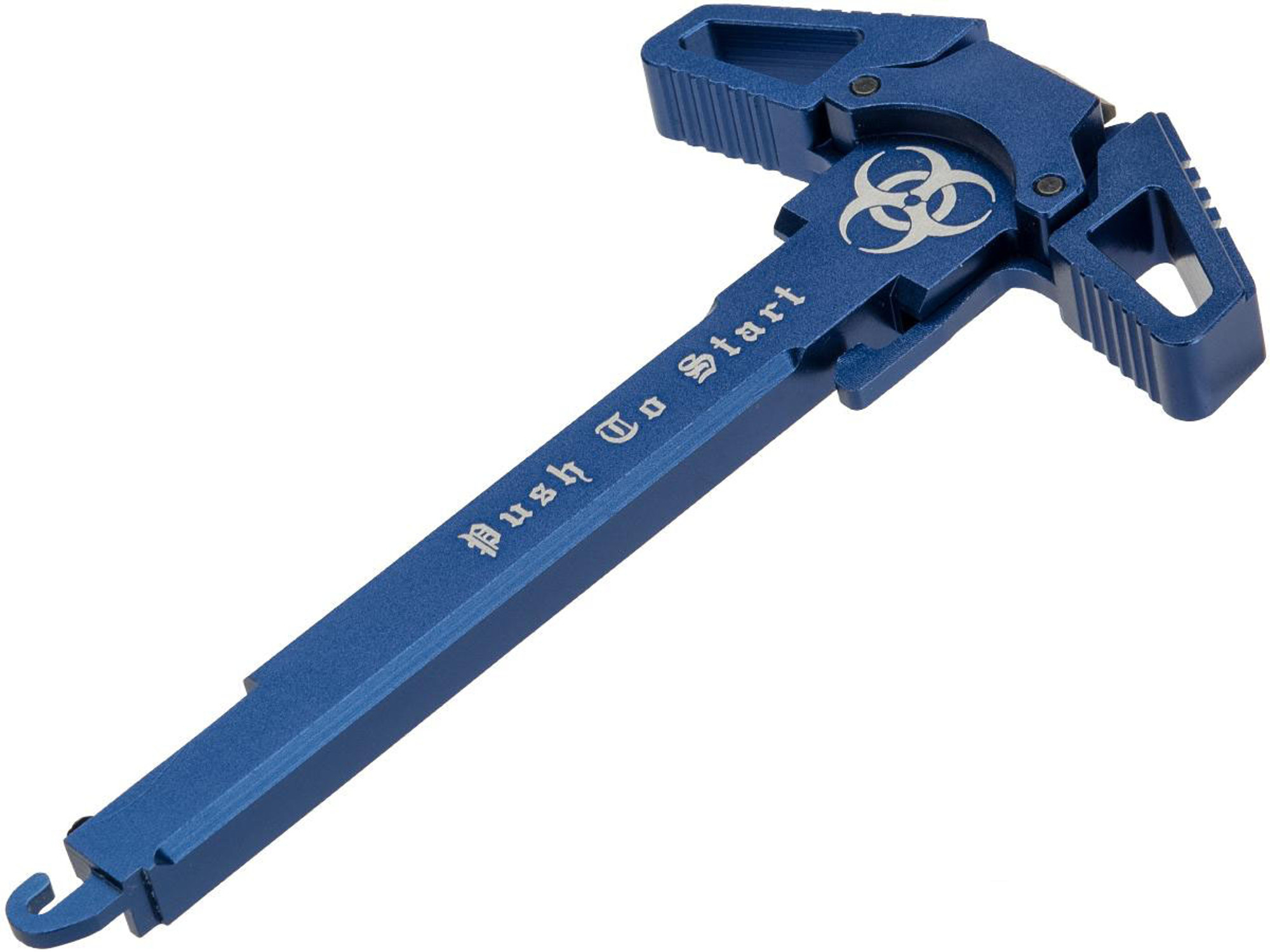 Angel Custom "Swift" Charging Handle for AR-15 M4 M16 Airsoft AEG Rifles (Logo: Red / Push to Start)