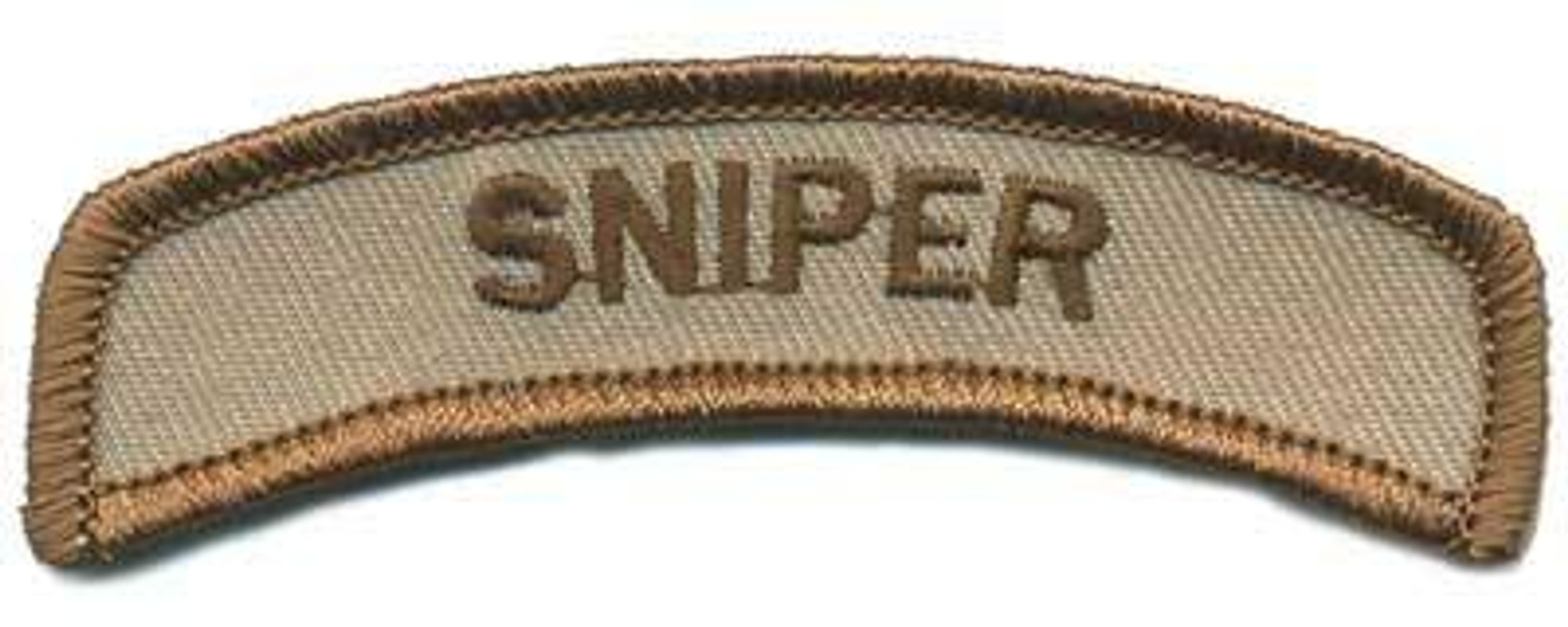 Matrix Sniper Tab Hook and Loop Backed Morale Patch (Tan)