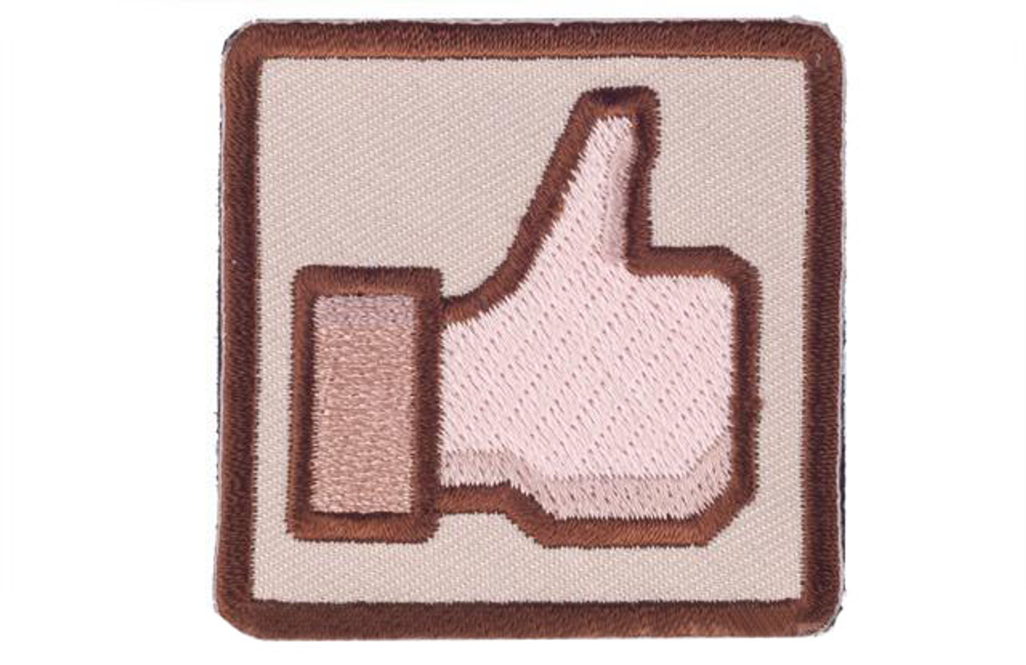 Matrix "Thumbs Up" 2" IFF Hook and Loop Morale Patch - Tan