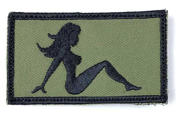 Matrix Very Tactical Embroidery Hook and Loop Patch - Lady. (OD)