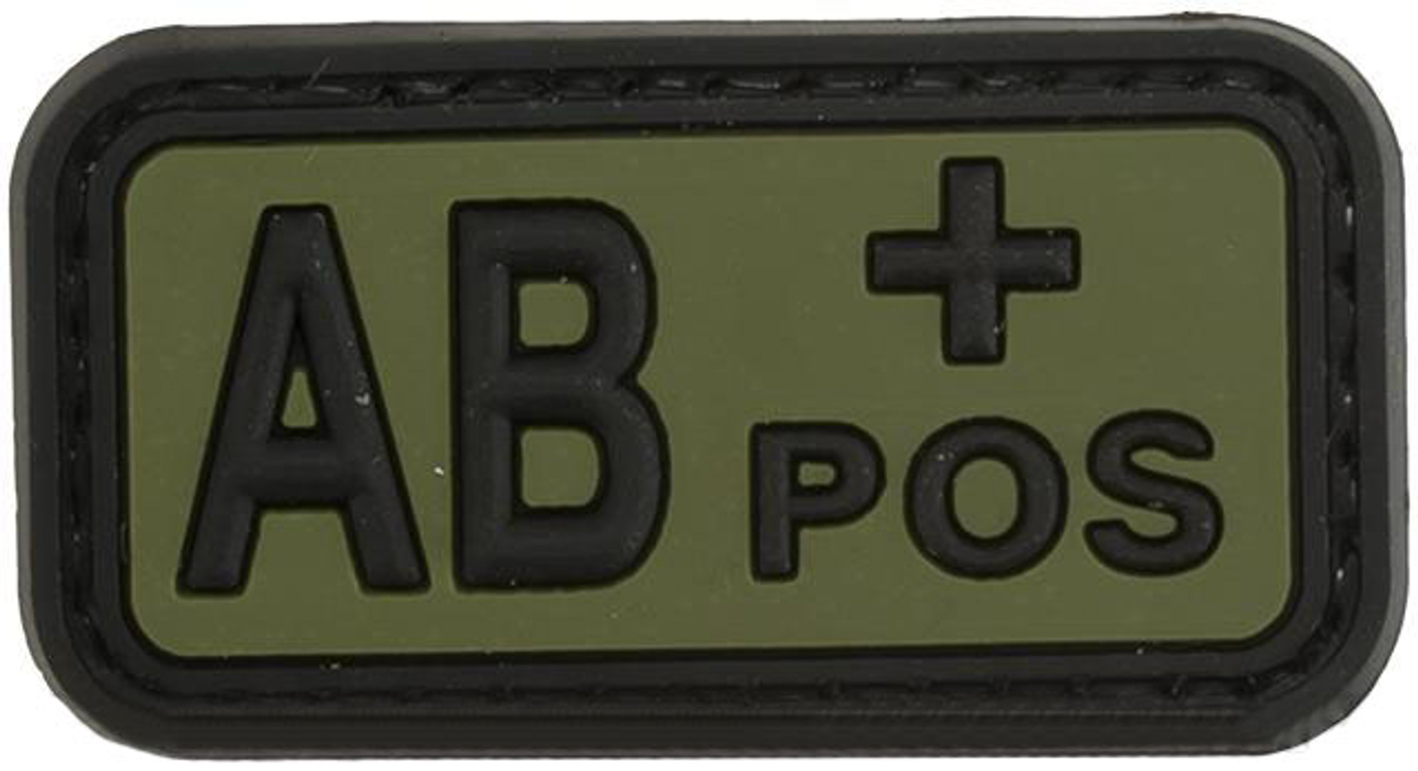 AB Positive PVC Patch - Green