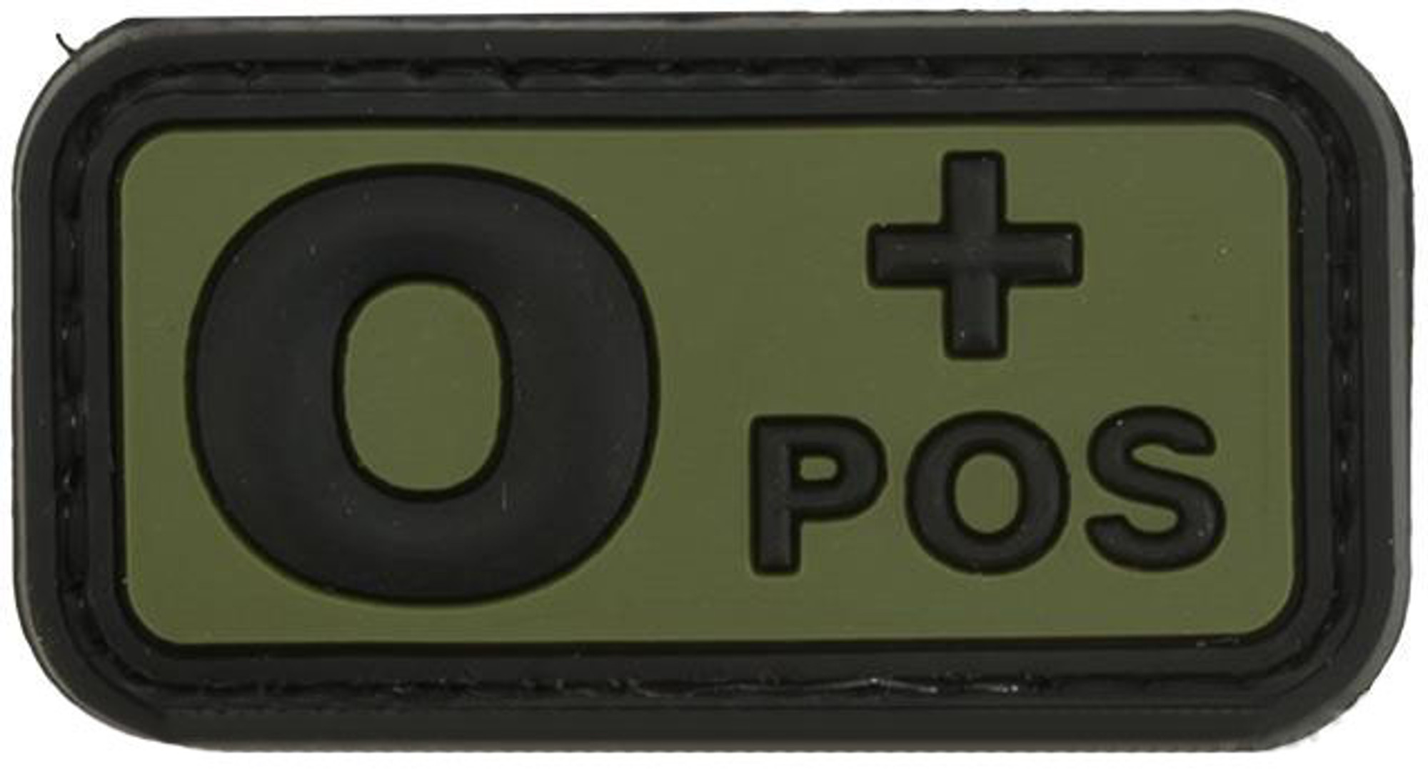 Matrix "Blood Type" PVC Hook and Loop Patch (Type: O POS)