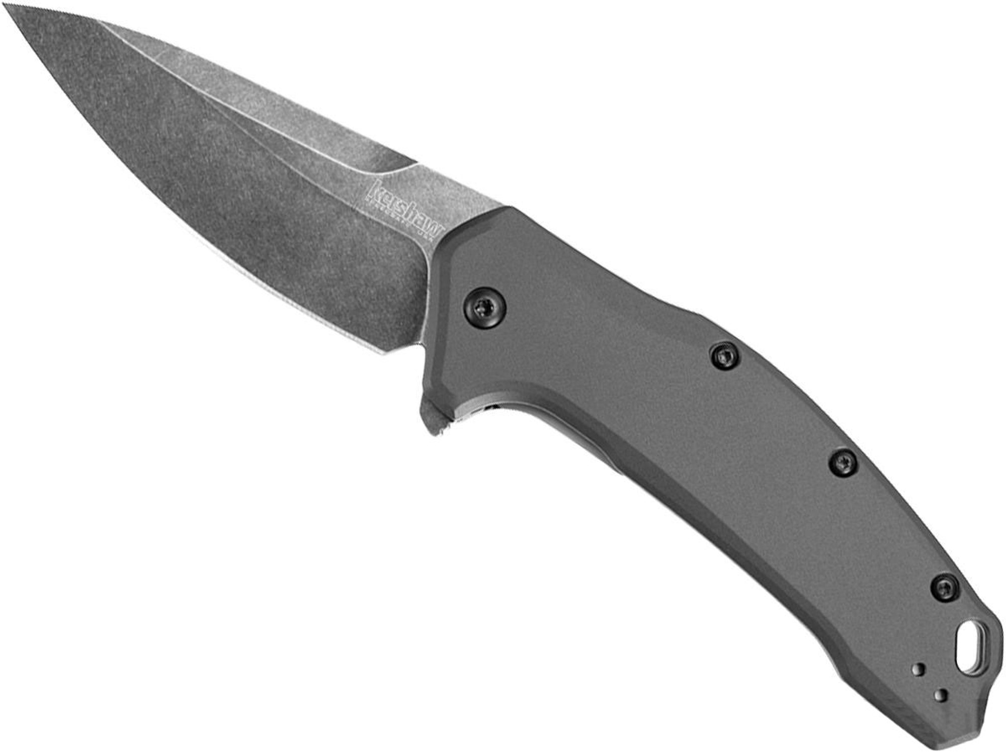 Kershaw Link Folding Knife with 3.25" Blade and Speed Assist Opening - BlackWash Finish