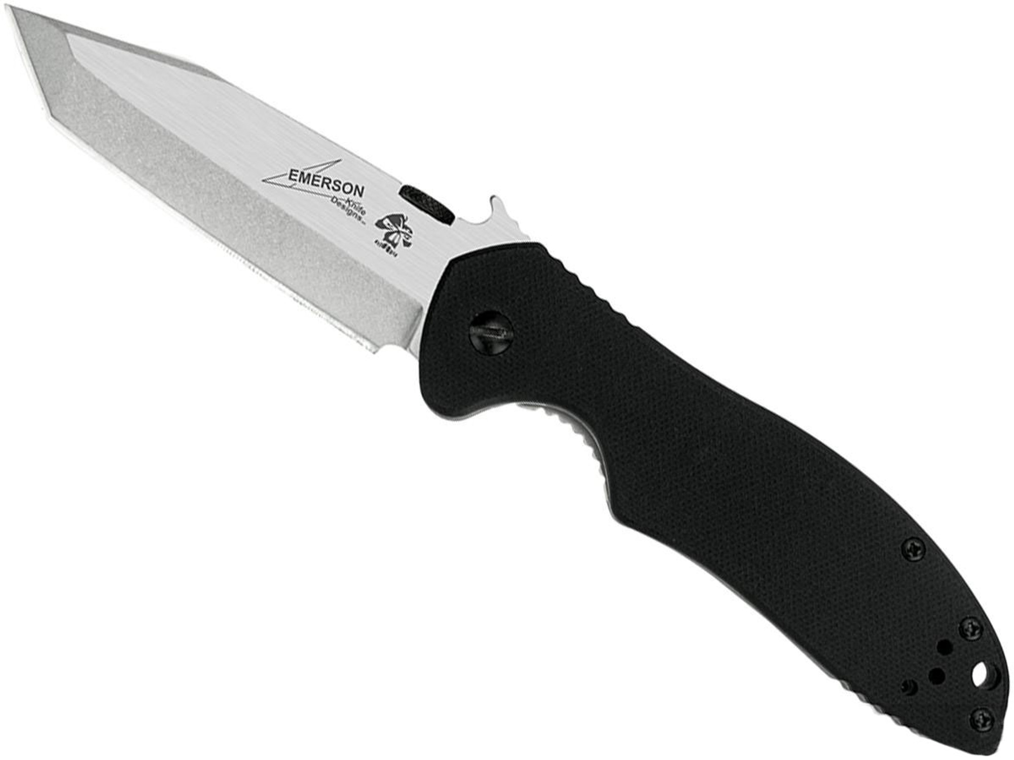 Kershaw X Emerson CQC-7K Folding Knife with 3.25" Blade and Wave Opening Feature - Tanto Blade