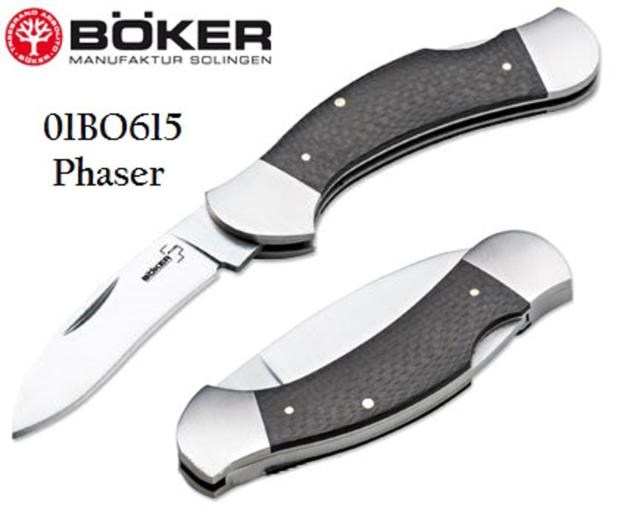 Boker Plus 01BO615 Phaser, Carbon Fiber Handle