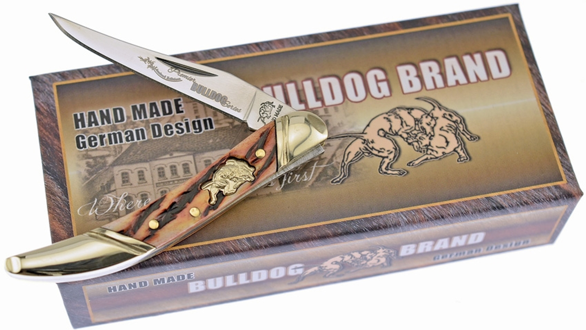 Bulldog Toothpick Brindle Bone