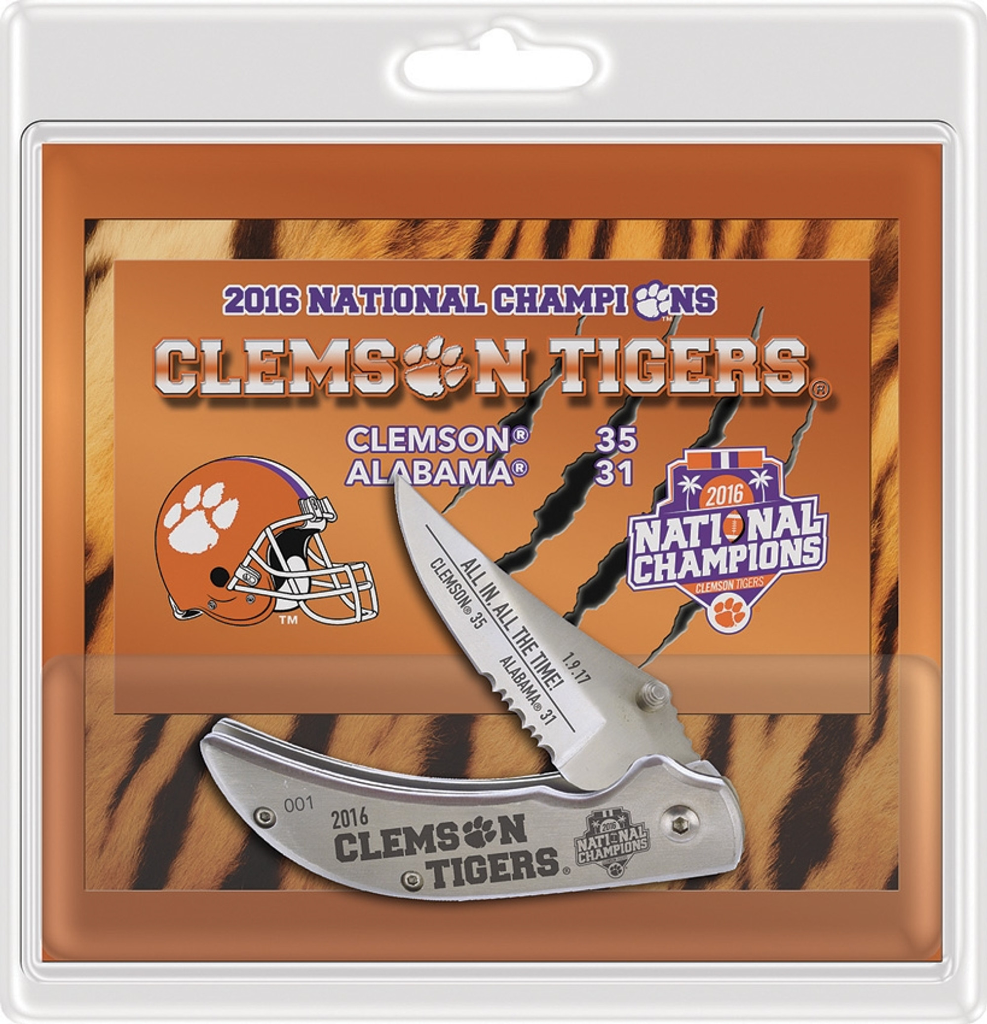 Clemson Tigers Linerlock FCU16CP354