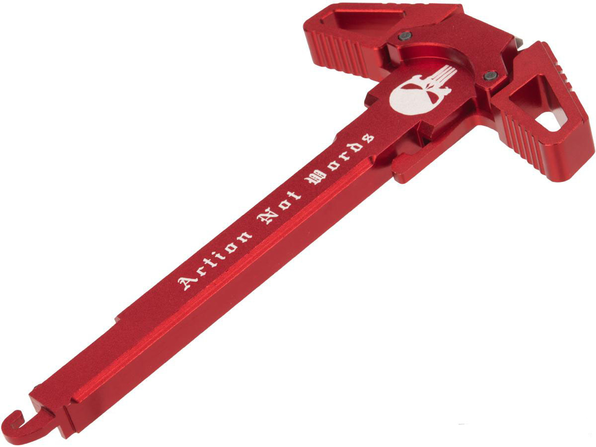 Angel Custom "Swift" Charging Handle for AR-15 M4 M16 Airsoft AEG Rifles (Logo: Red / Actions Not Words)