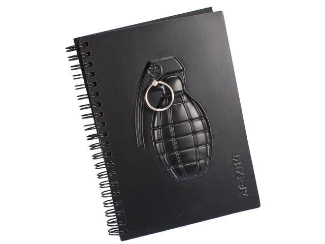 Spiral Bound Tactical Notebook - Grenade