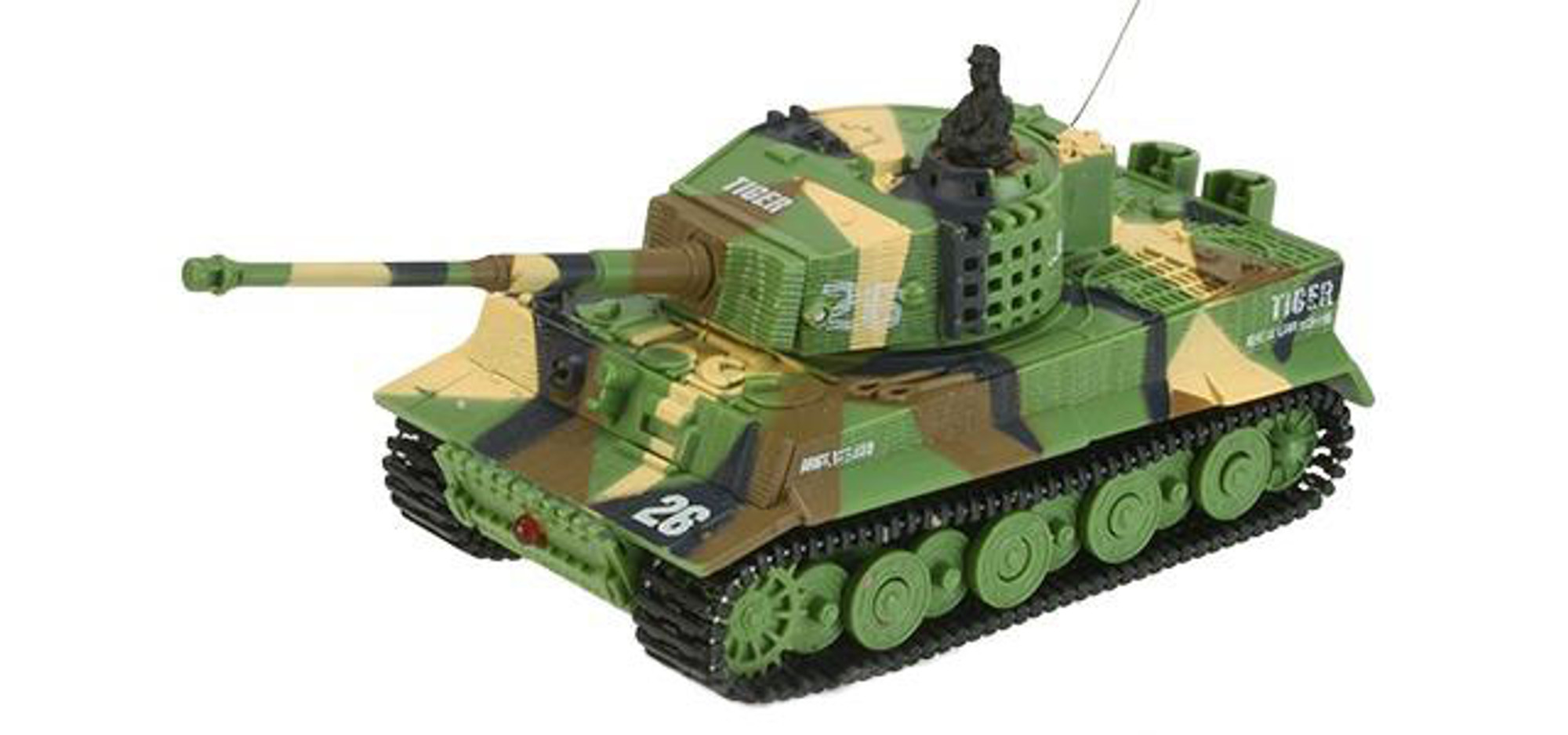 Armor Corps 1:72 Scale RC Battle Tank - Tiger (Color: Woodland)