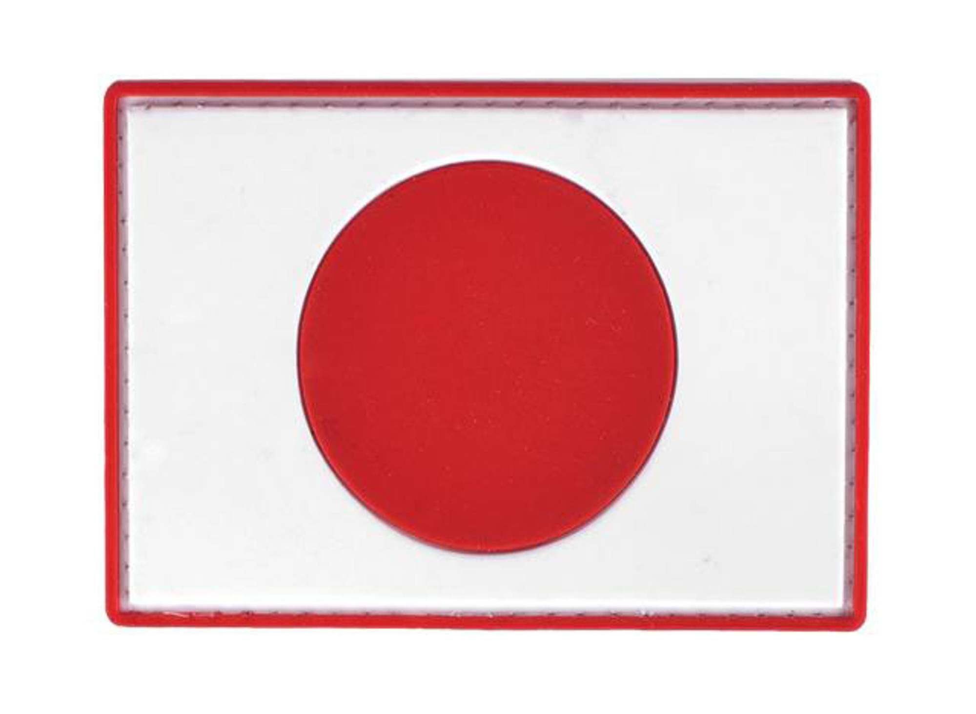 PVC Hook and Loop International Flag Patch (Flag: Japan)