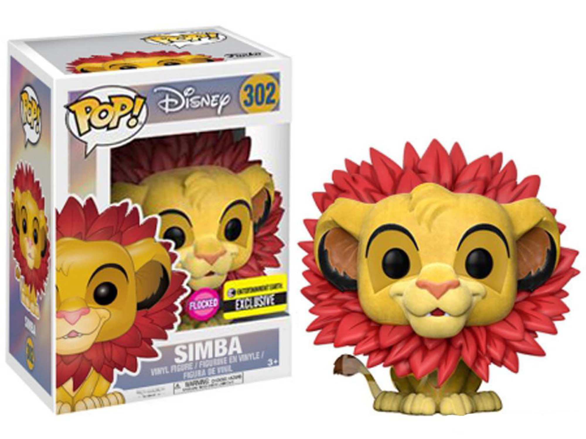 Funko POP! "The Lion King" Simba Leaf Mane Flocked Pop! Vinyl Figure