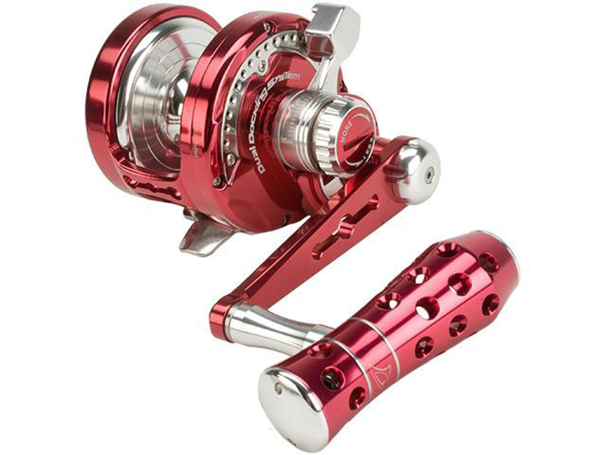 Jigging Master Power Spell Fishing Reel - Red / Silver (Size: PE5)