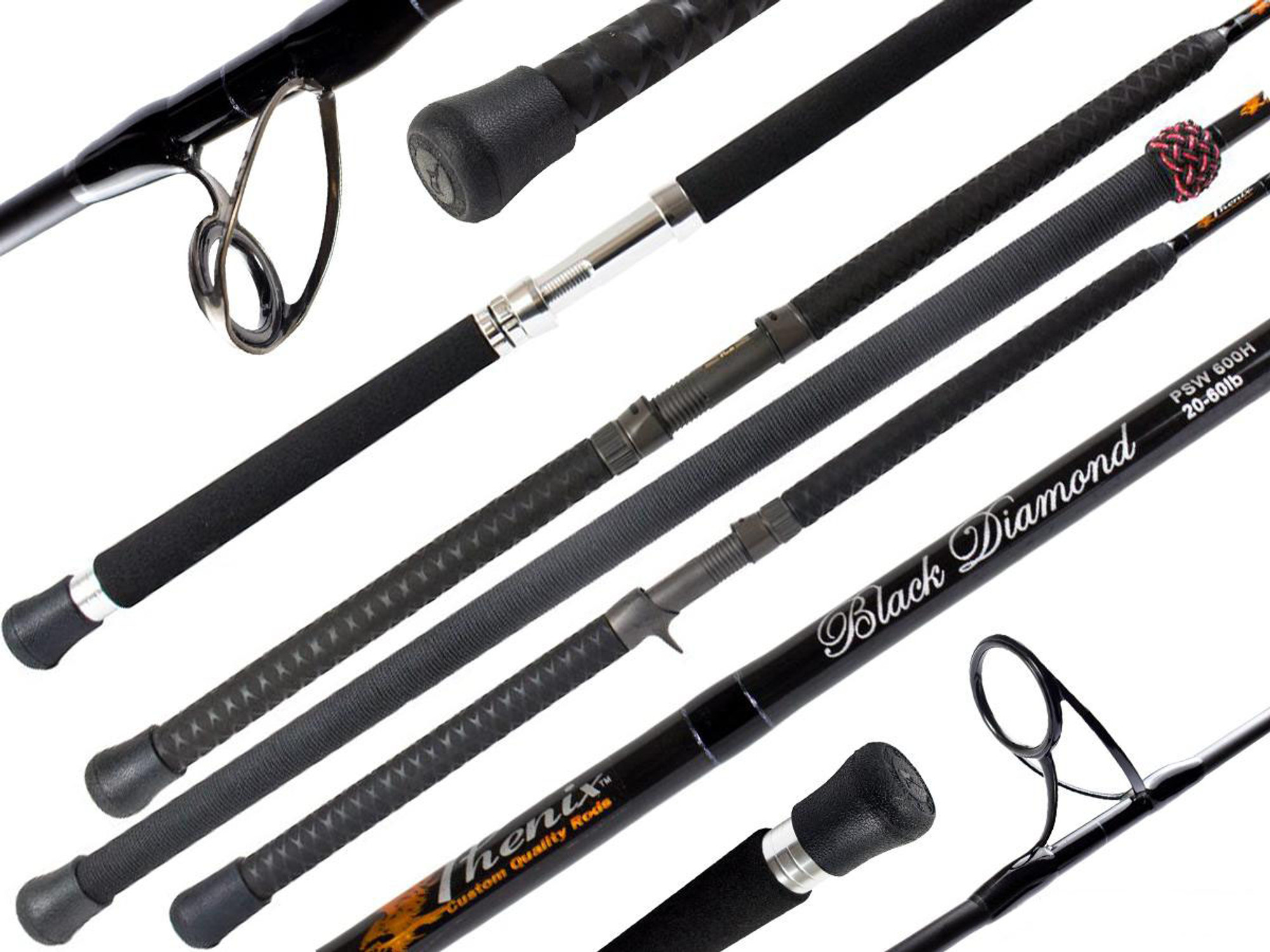 Phenix Black Diamond Spinning Fishing Rod (Model: PSW809H-spinning)