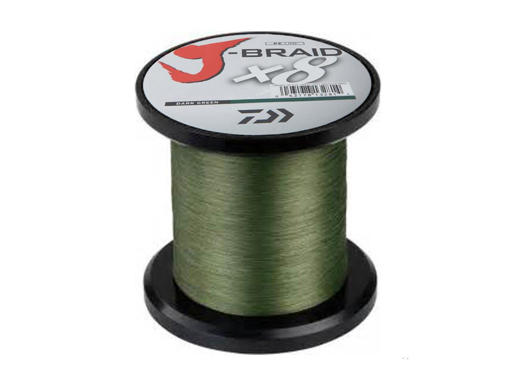 Daiwa J-Braid8-Strand Woven Round Braid Line - 100 Pounds / Dark Green / 550YDS / 500M