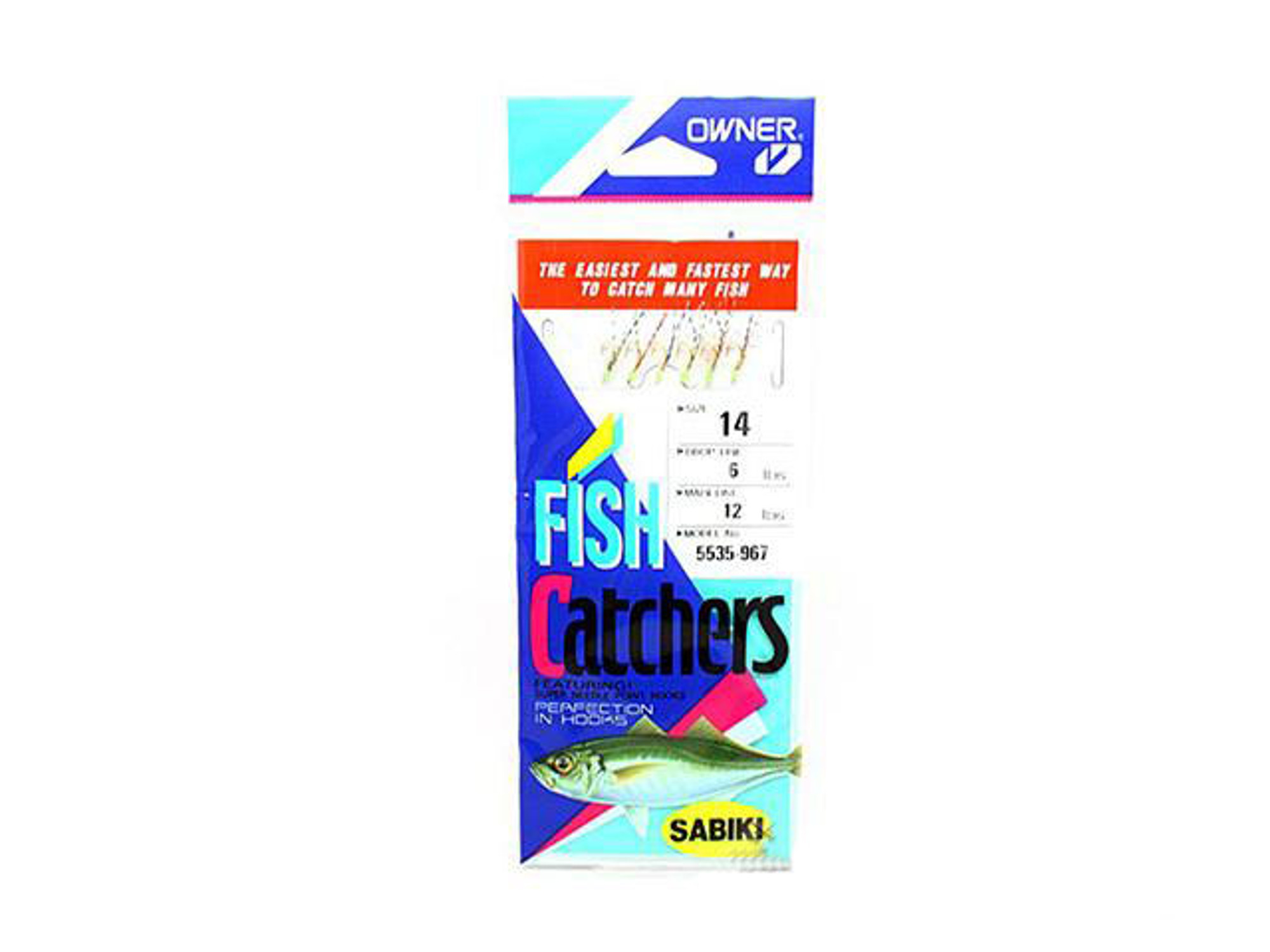 Owner 5535-987 Skin Sabiki Bait Catchers (Size: 6Hks #12 / Mackerel Skin)