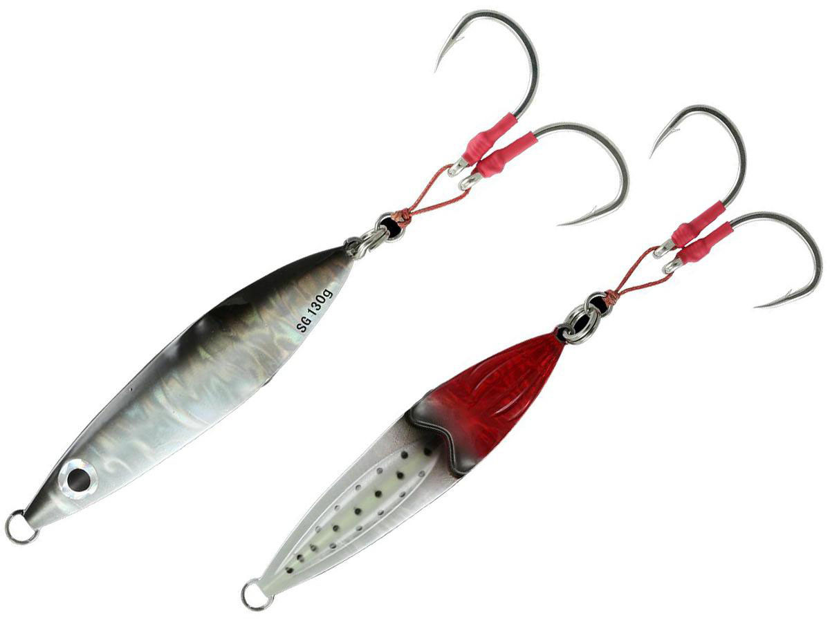 Savage Gear Deep Drop Erratic Squish Jig - Dirty Silver/Lumo / 5/0 Hook 80g