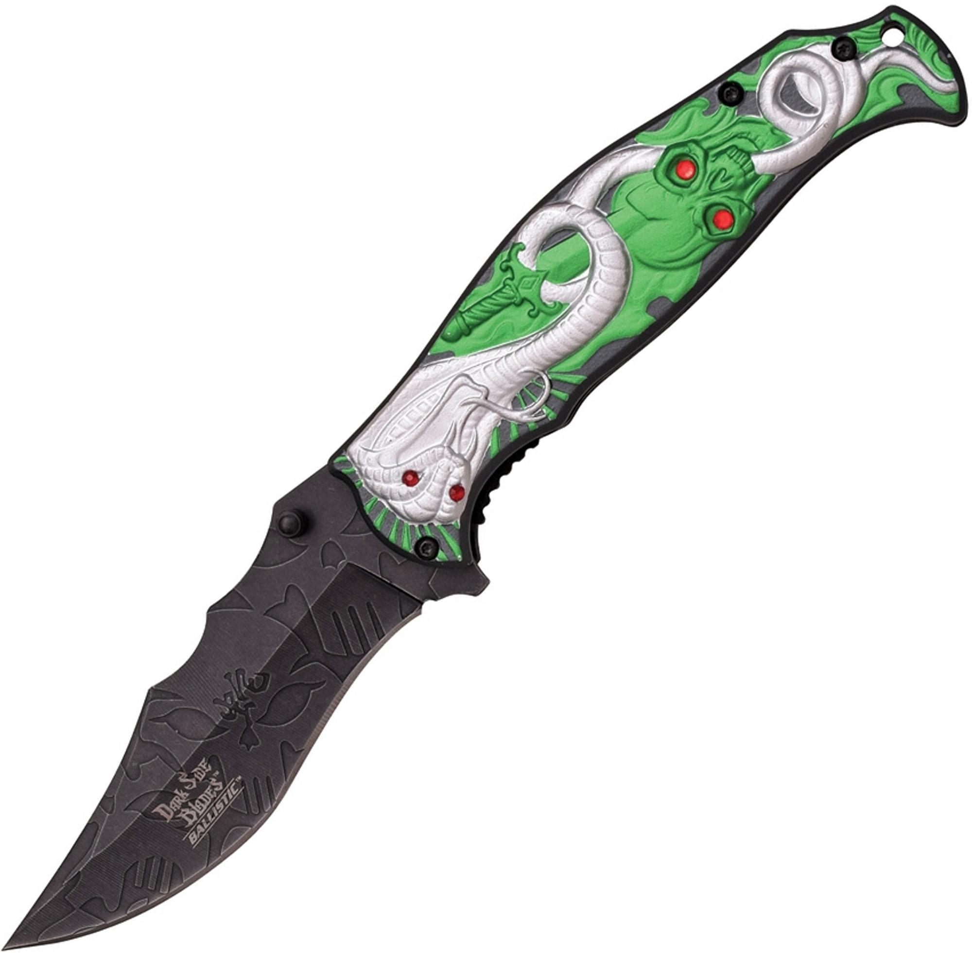 Cobra Linerlock A/O Green/Slvr Cobra Linerlock A/O Green/Slvr