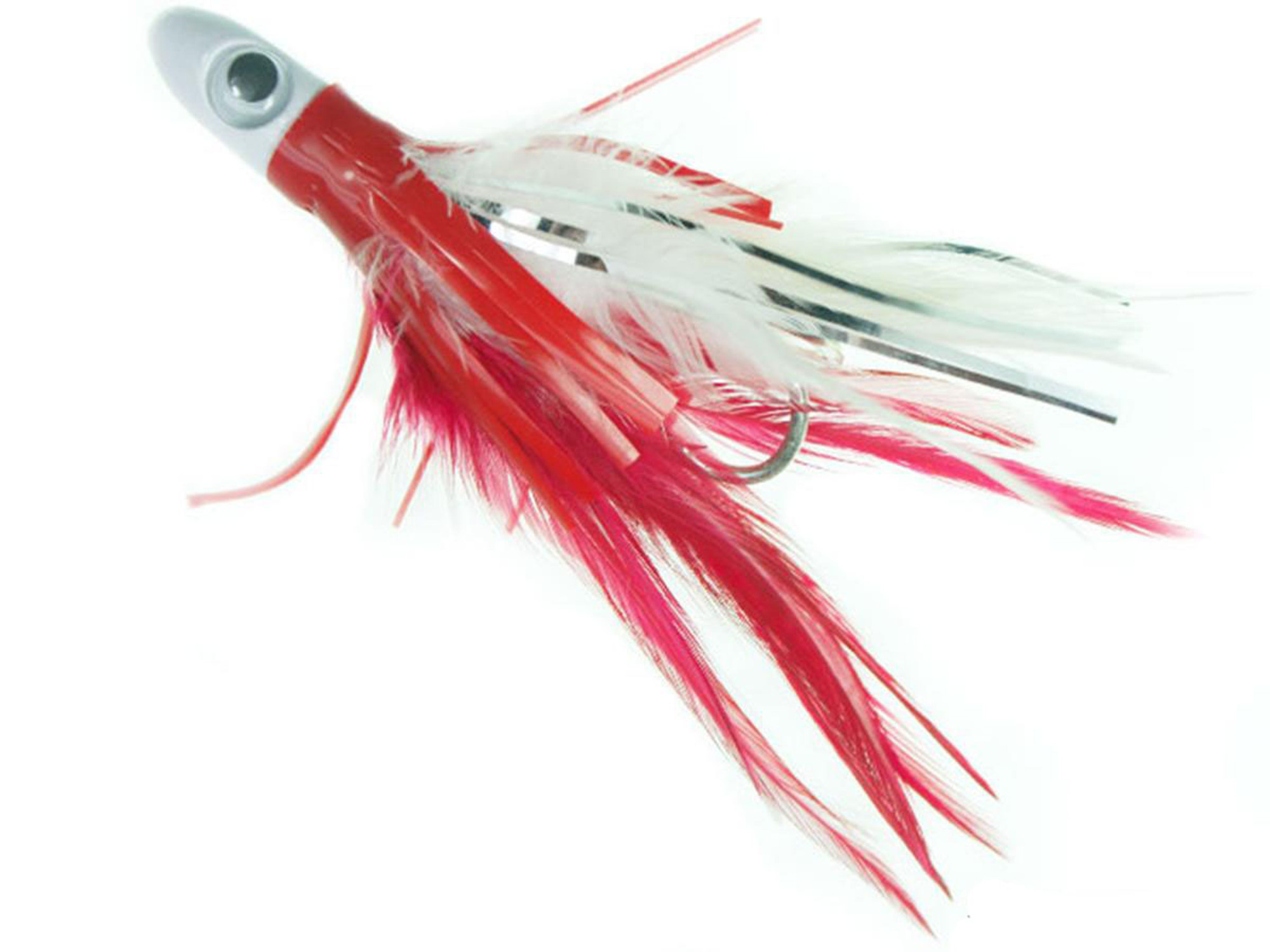 Boone Dave Workman Jr. Feather Jig (Color: Red/White 6" 2 oz)