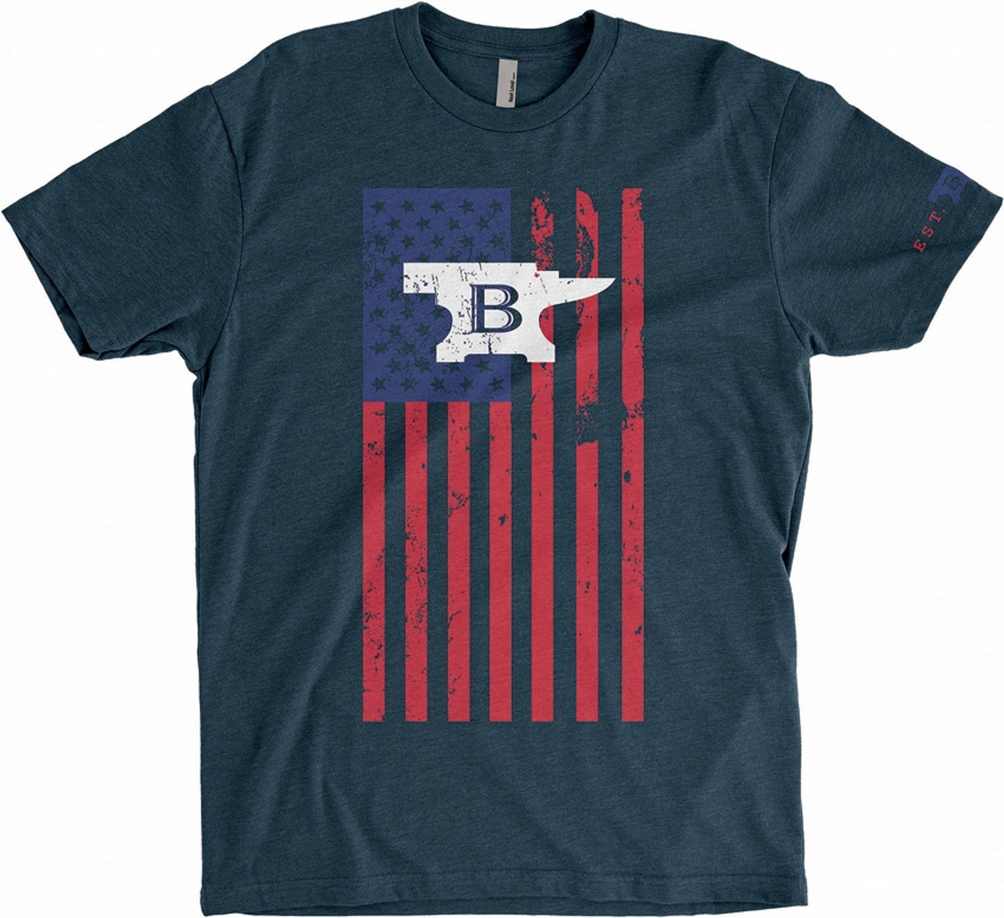 T Shirt Red White and Buck XL