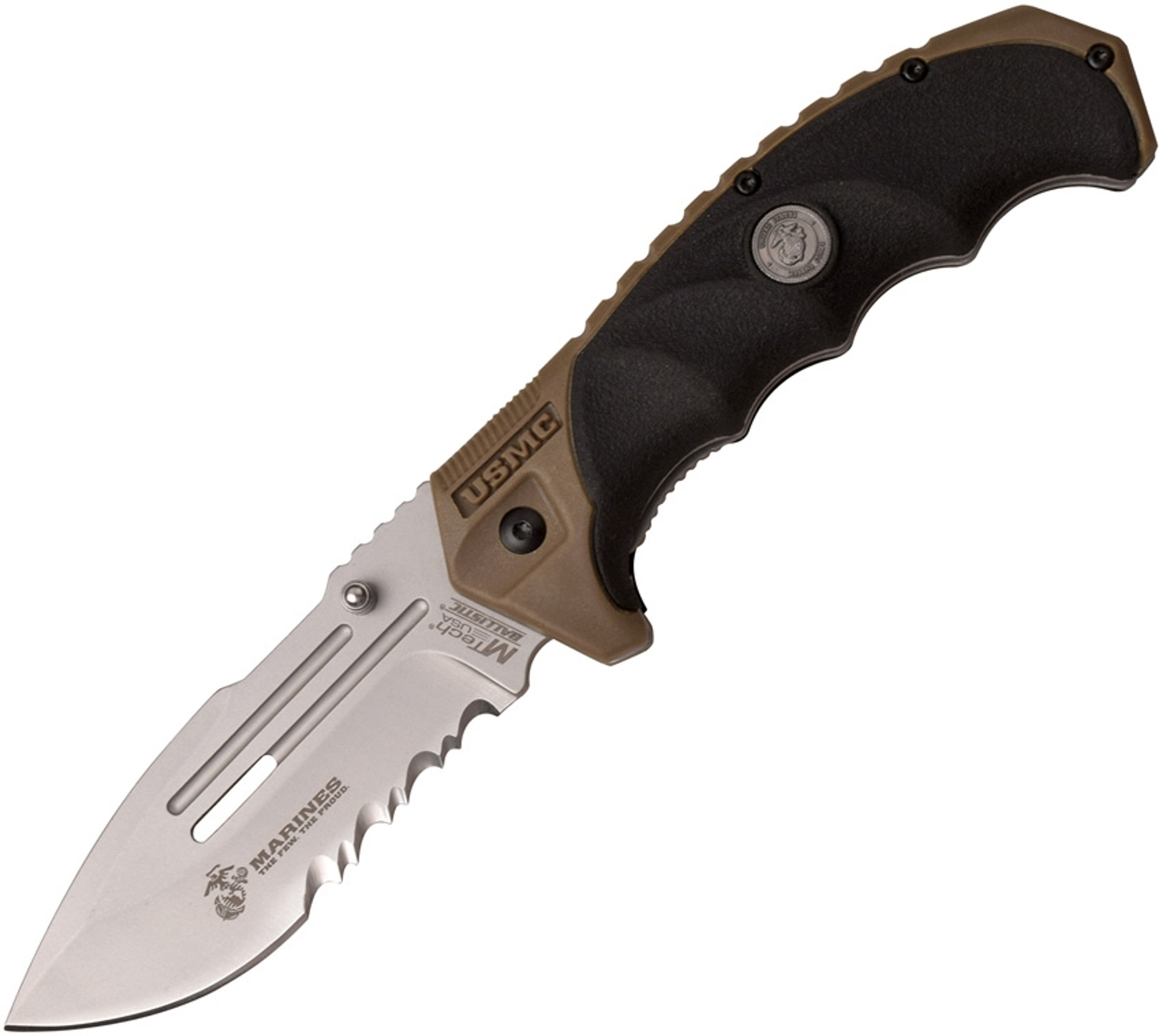 USMC Linerlock A/O Black USMA1053ST