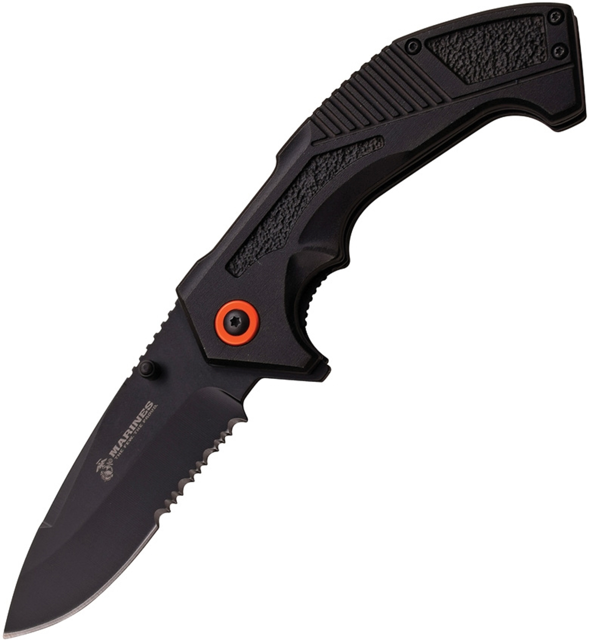 US Marines Linerlock A/O Black USMA1050BS