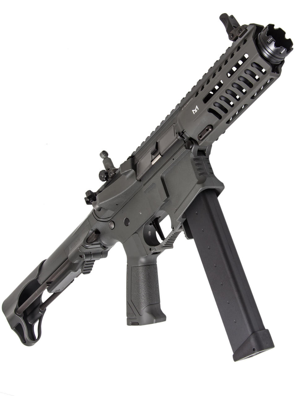 [ サバゲー / AIRSOFT ] AEG PDW STOCK G&P Metal PDW Stock for M4 Series Airsoft AEGs (Model: Checker