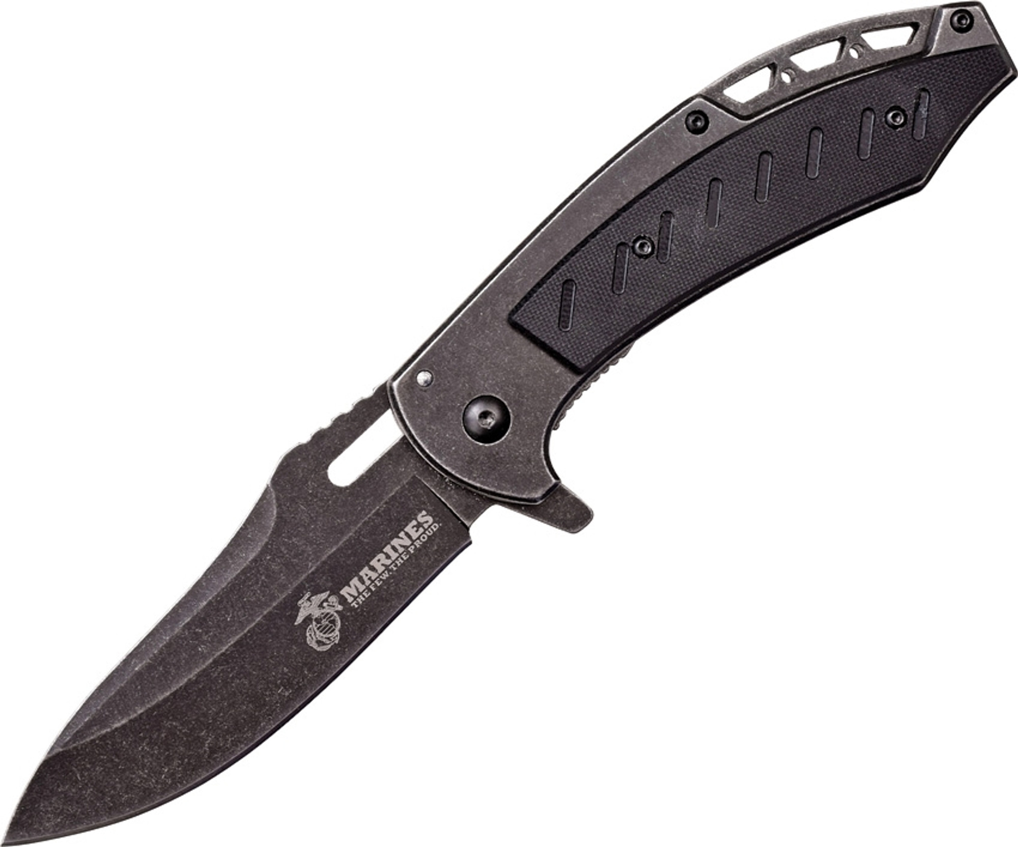 Marines Linerlock A/O Black USMA1043BK