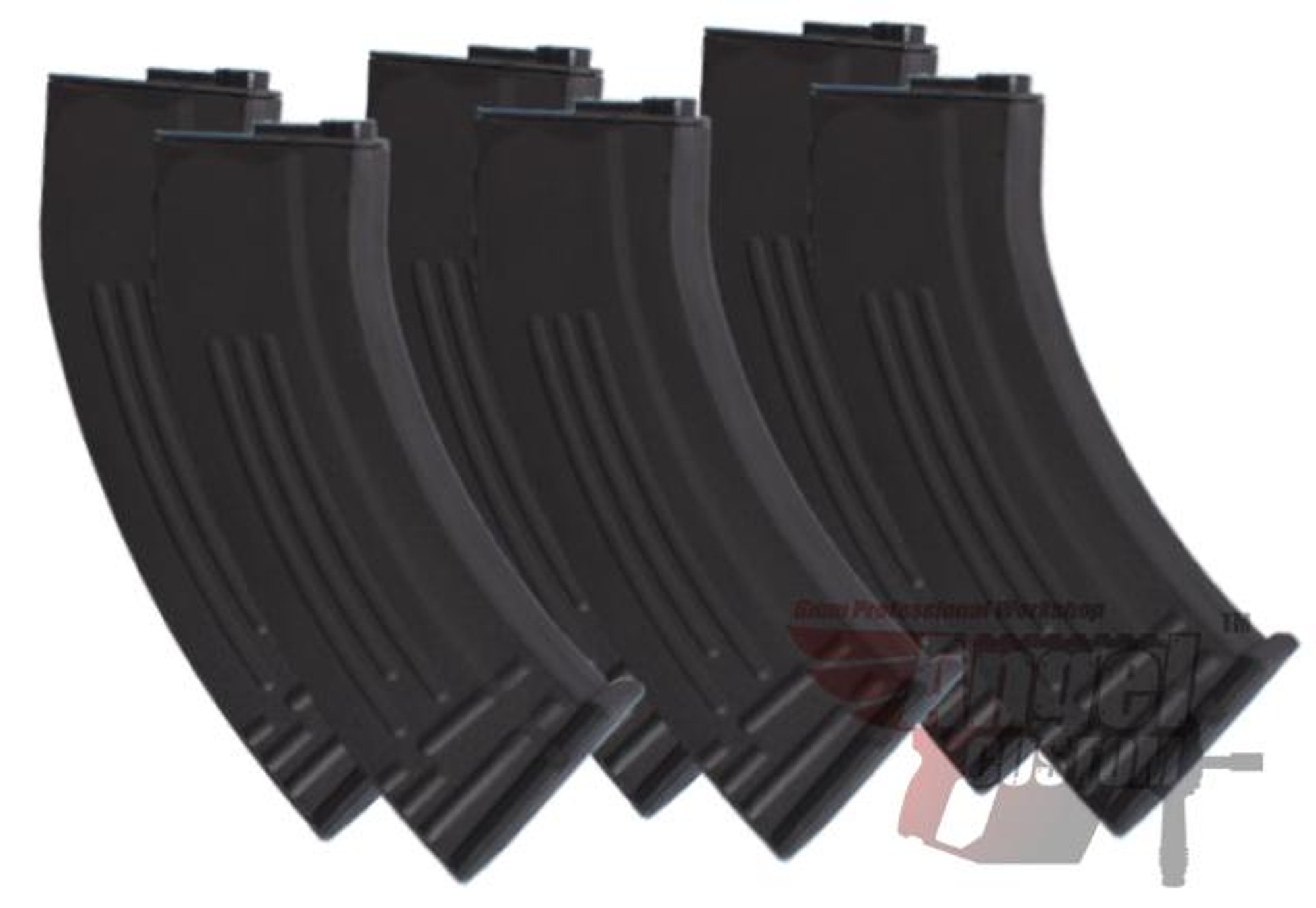 Angel Custom SR-47 Type 170rd Mid-Cap Magazine for M4 M16 Series Airsoft AEG (Package: Set of 6)