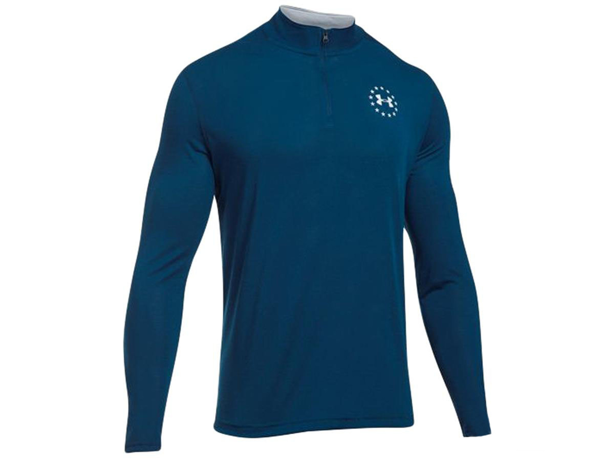 Under Armour UA Threadborne 1/4 Zip Long Sleep (Color: Blackout Navy / Medium)