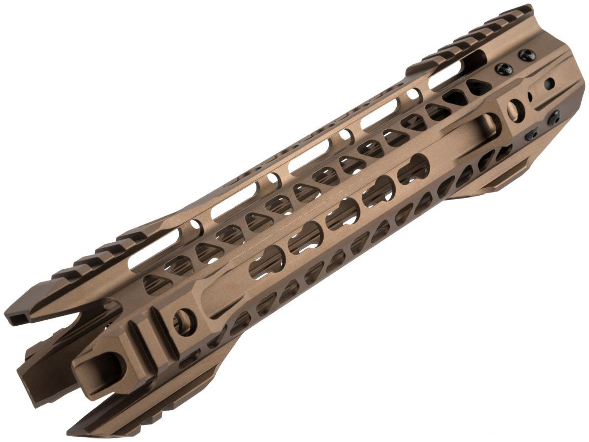 G&P MOTS II Keymod Handguard w/ Rails for M4 / M16 Series Airsoft AEG Rifles (Type: Phantom 10.75" / Sand)