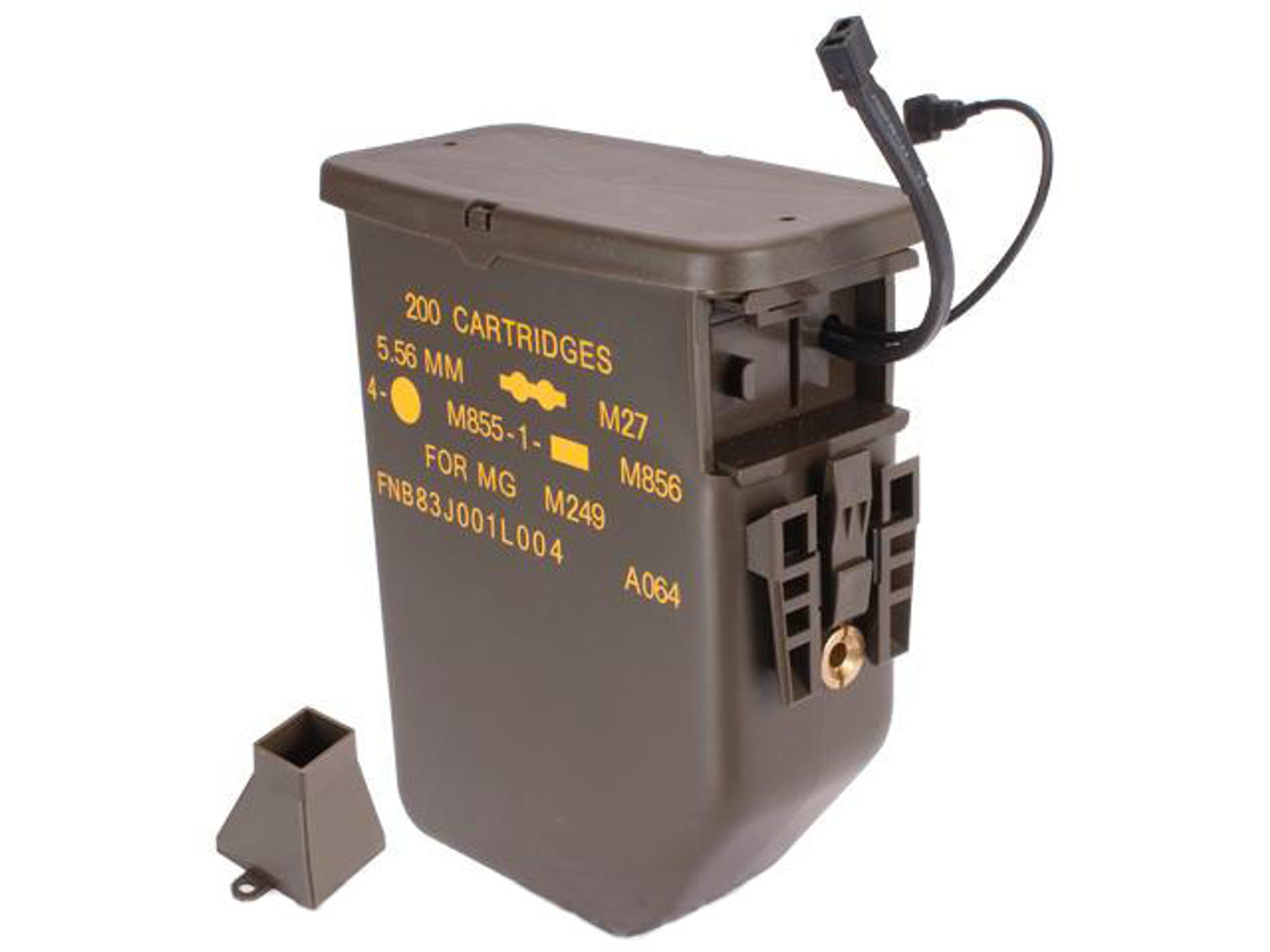 G&P 3000rd Auto-Loading Ammo Box for M249 Airsoft AEG Machine Guns 38349