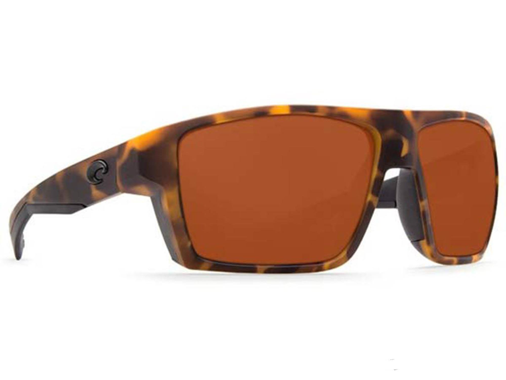 Costa Del Mar - Bloke Polarized Sunglasses - Matte Retro Tortoise / 580p Matte Black Copper