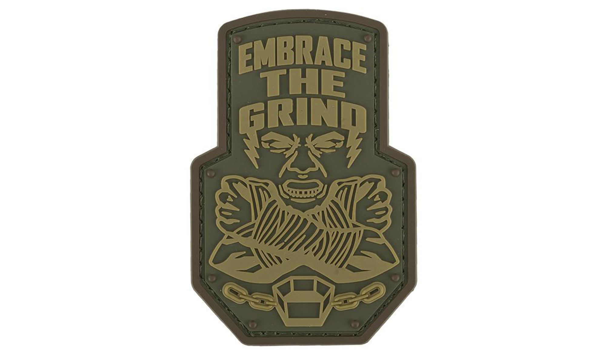 Mil-Spec Monkey "Embrace the Grind" PVC Morale Patch (Color: Multicam)