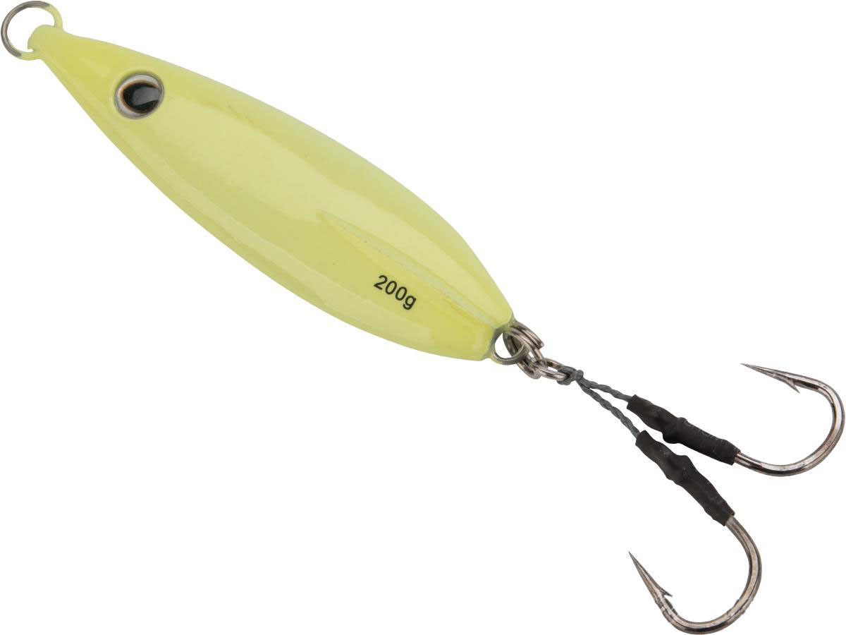 Battle Angler "Phantom-Fall" Jigging Lure Fishing Jig (Model: 200g 2X-Glow)