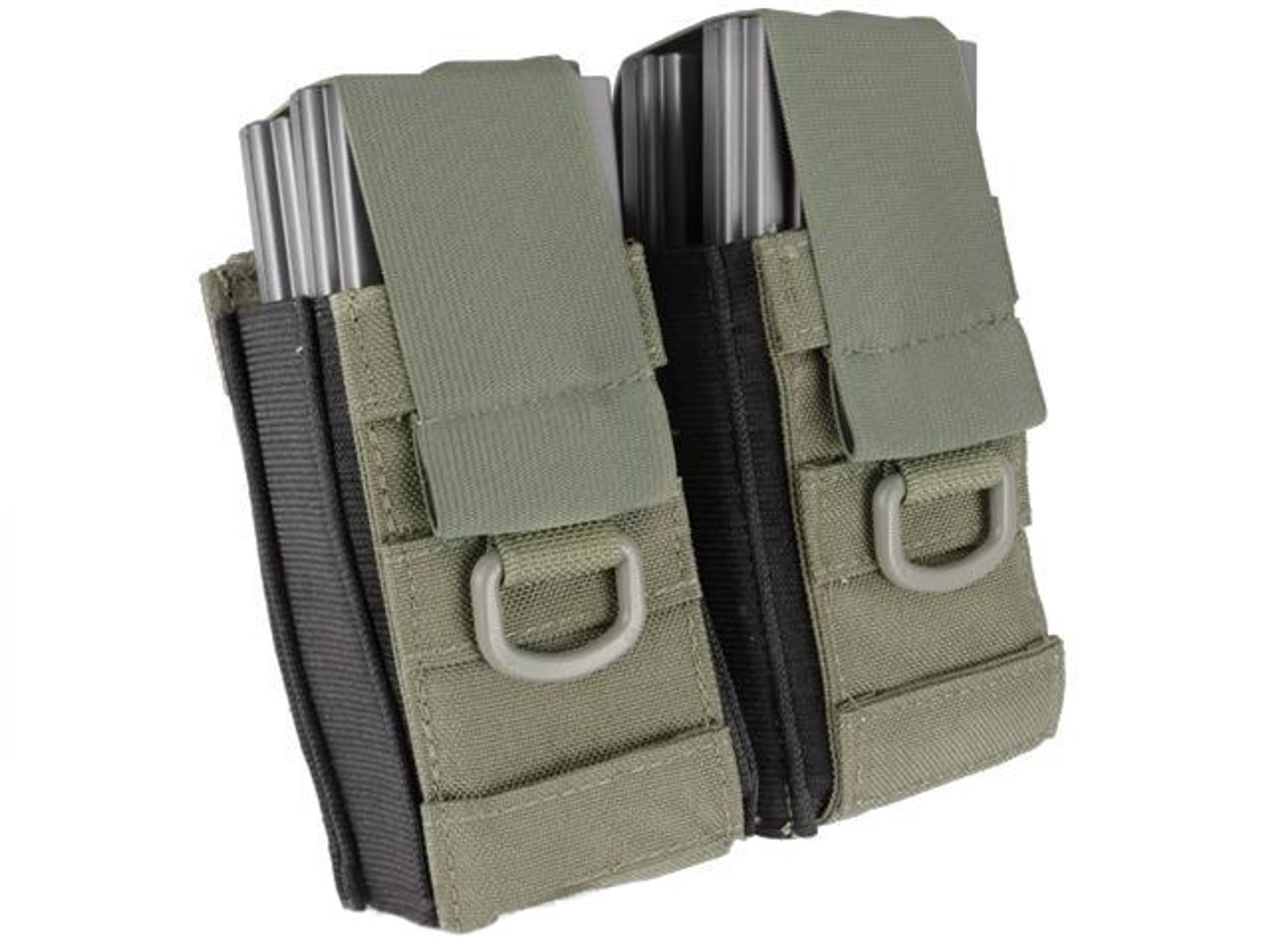 Black Owl Gear / Phantom Aggressor MOLLE Ready M4 AK MP5 Magazine Pouch (Color: Double / Ranger Green)