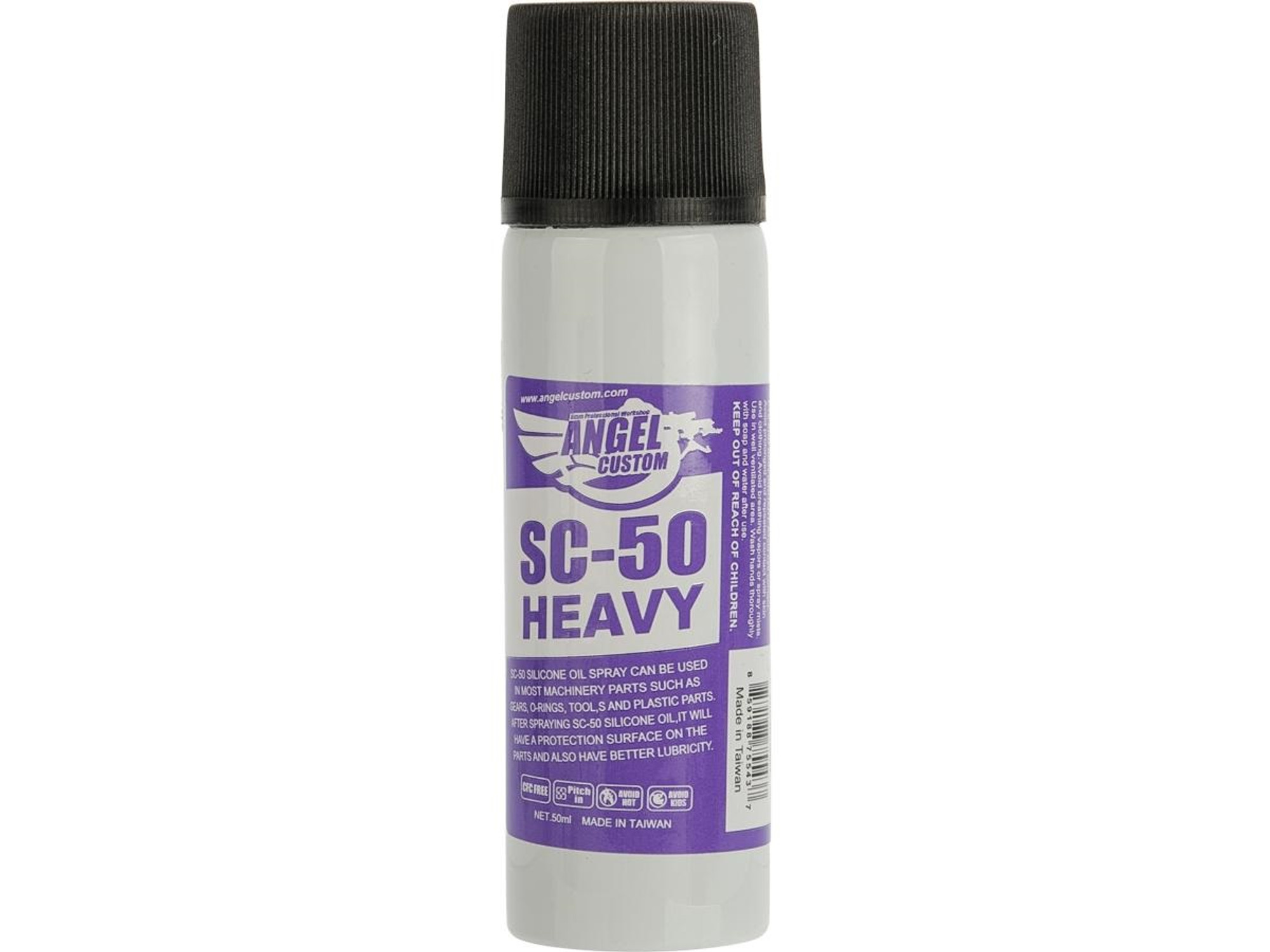 Angel Custom Silicone Oil Spray Airsoft Parts Lubricant 50mL Bottle - Heavy