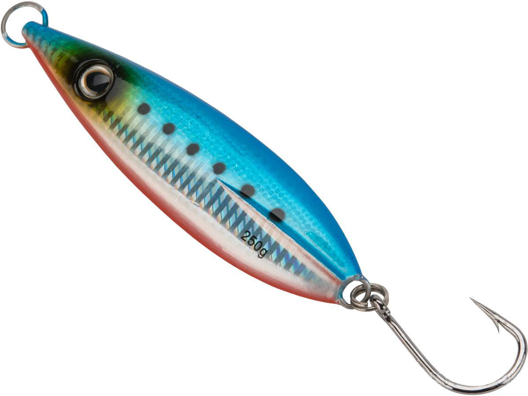 Battle Angler "Phantom-Fall II" Jigging Lure Fishing Jig (Model: 250g Shimmer Blue)