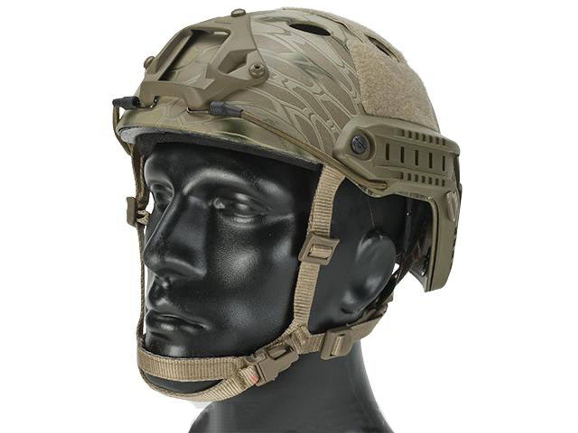 6mmProShop Advanced PJ Type Tactical Airsoft Bump Helmet (Color: Kryptek Highlander / Large - Extra-Large)