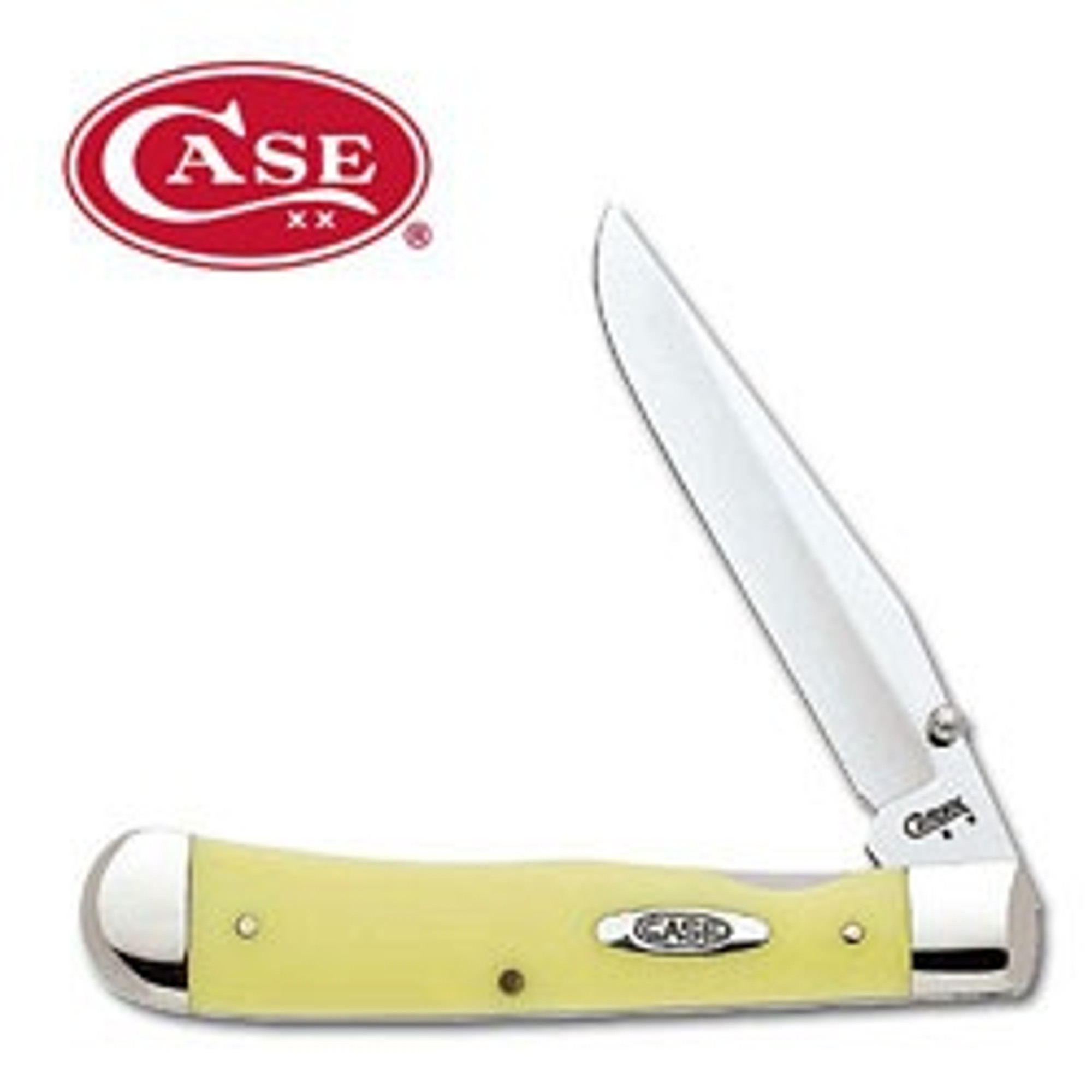 Case Synthetic Trapperlock CV Folding Knife - Yellow